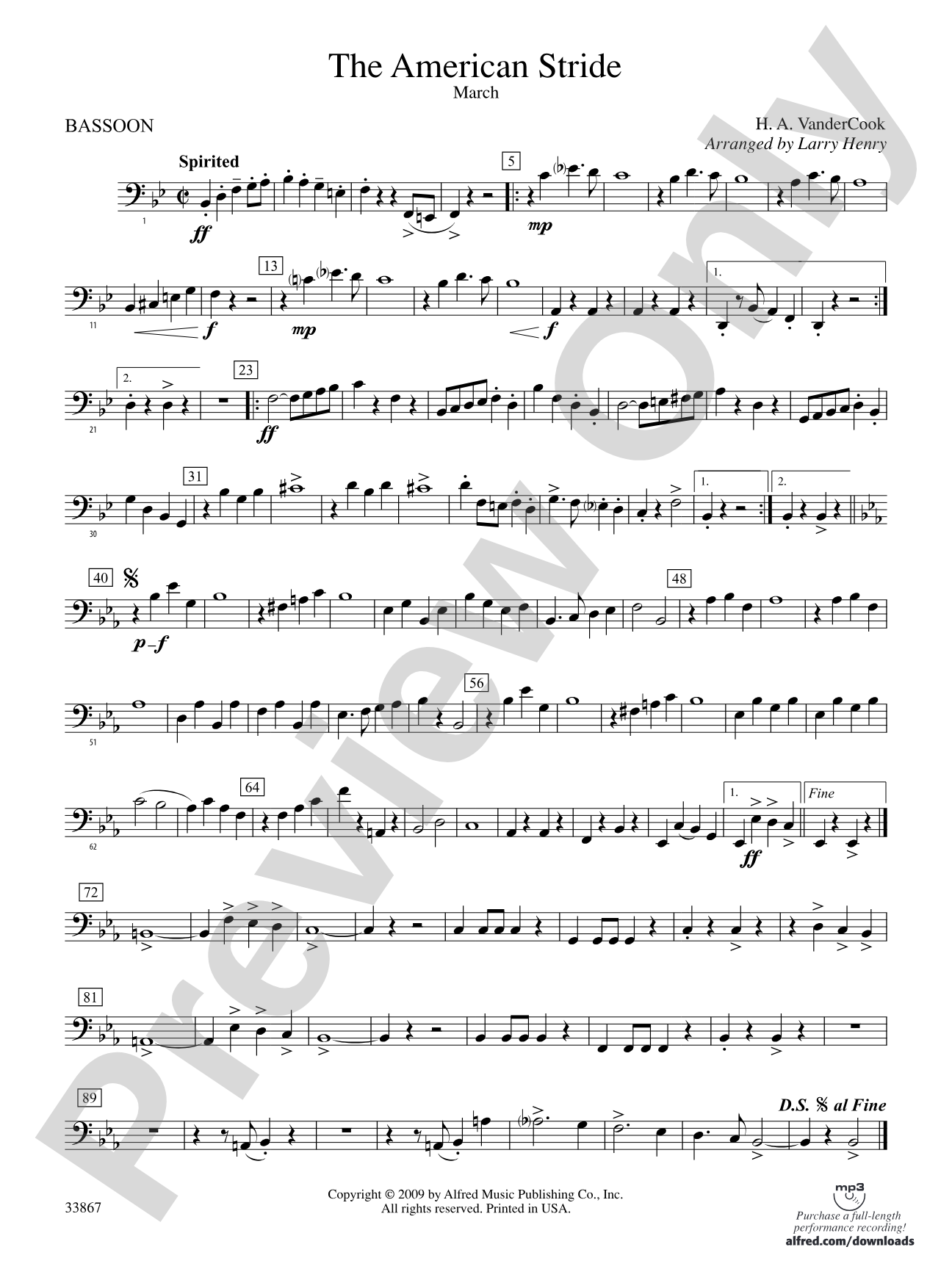 The American Stride: Bassoon