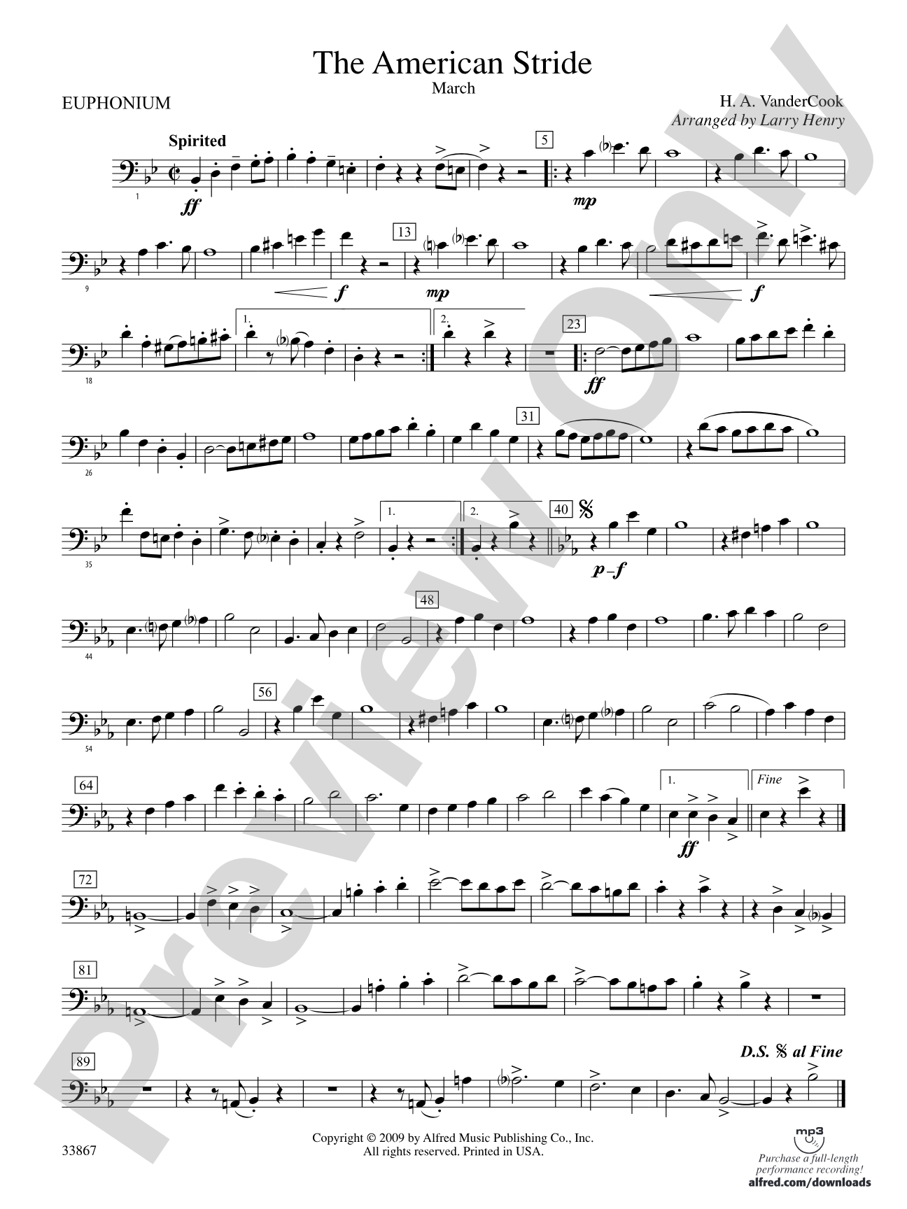 The American Stride: Baritone B.C.