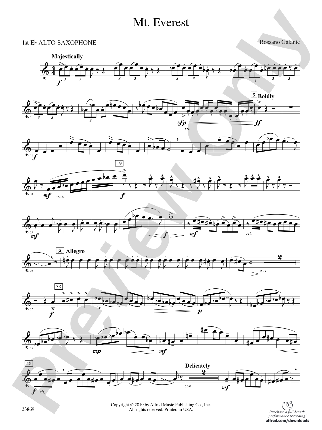 Mt. Everest: E-flat Alto Saxophone