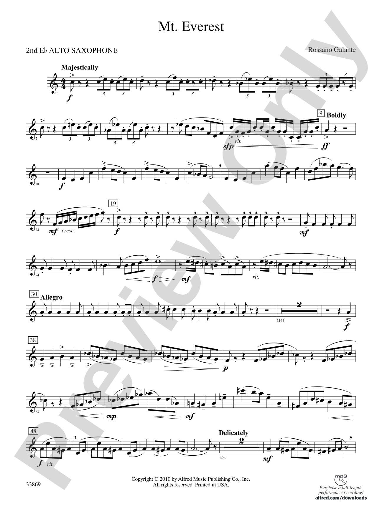 Mt. Everest: 2nd E-flat Alto Saxophone