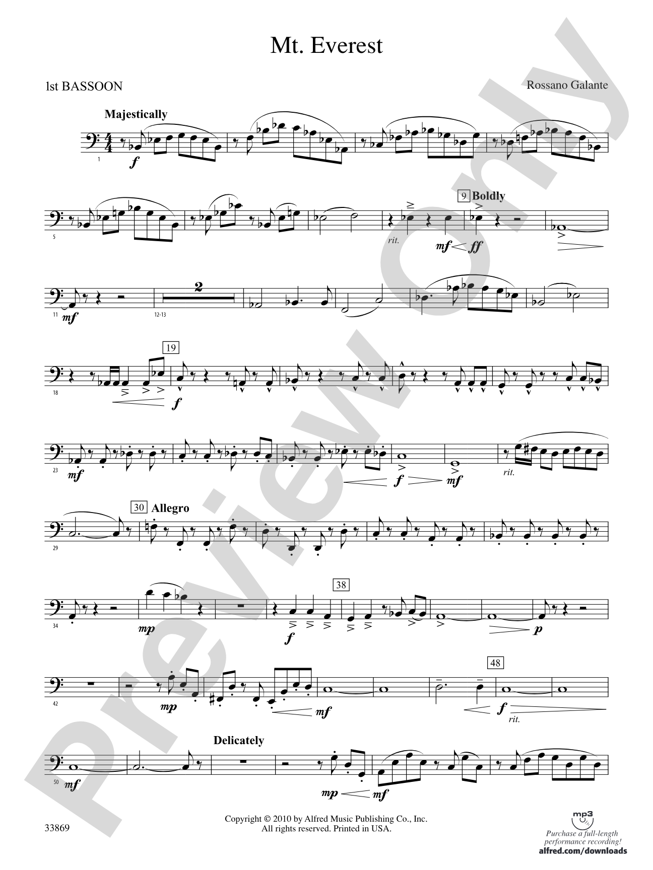 Mt. Everest: Bassoon