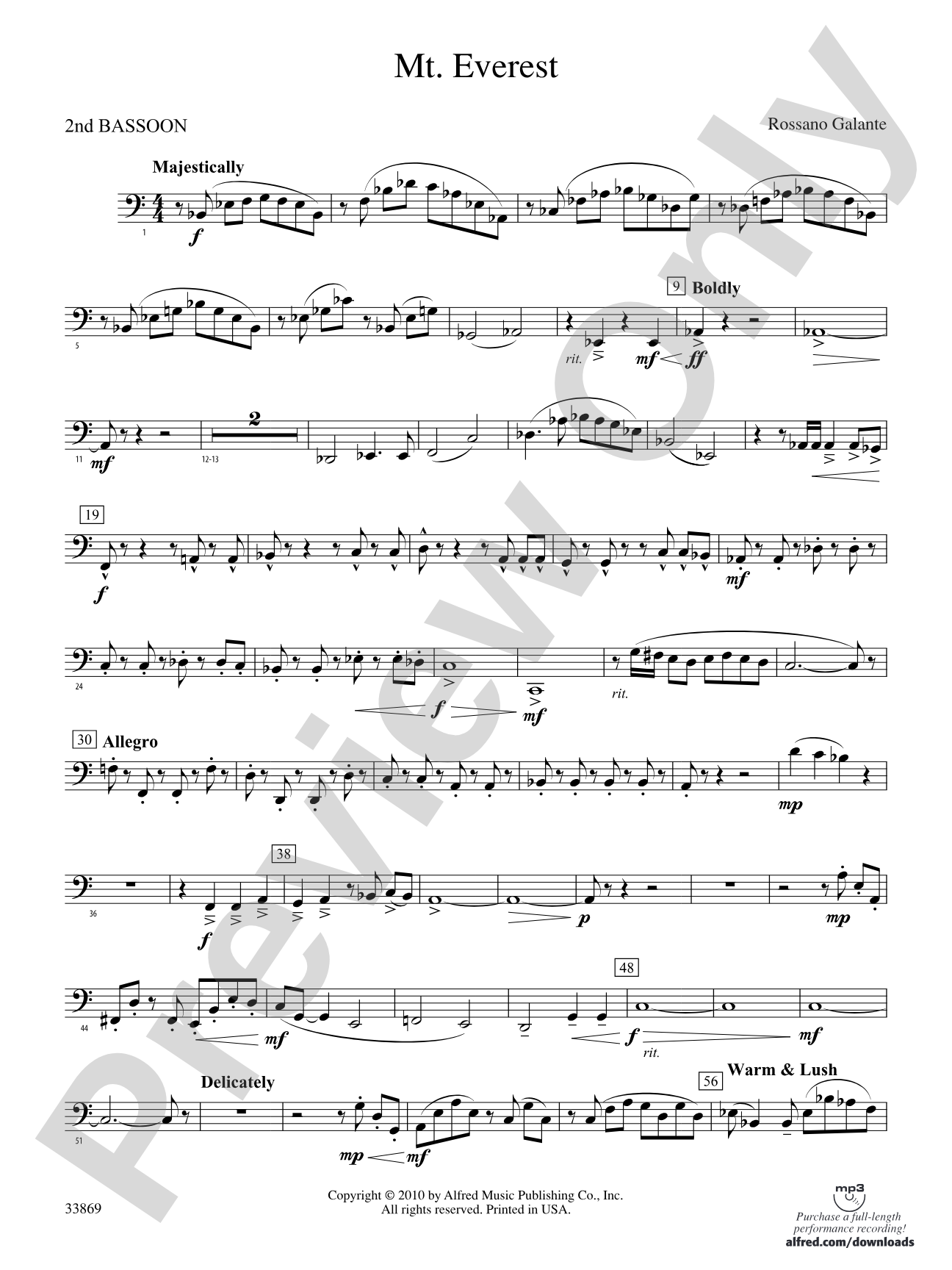 Mt. Everest: 2nd Bassoon