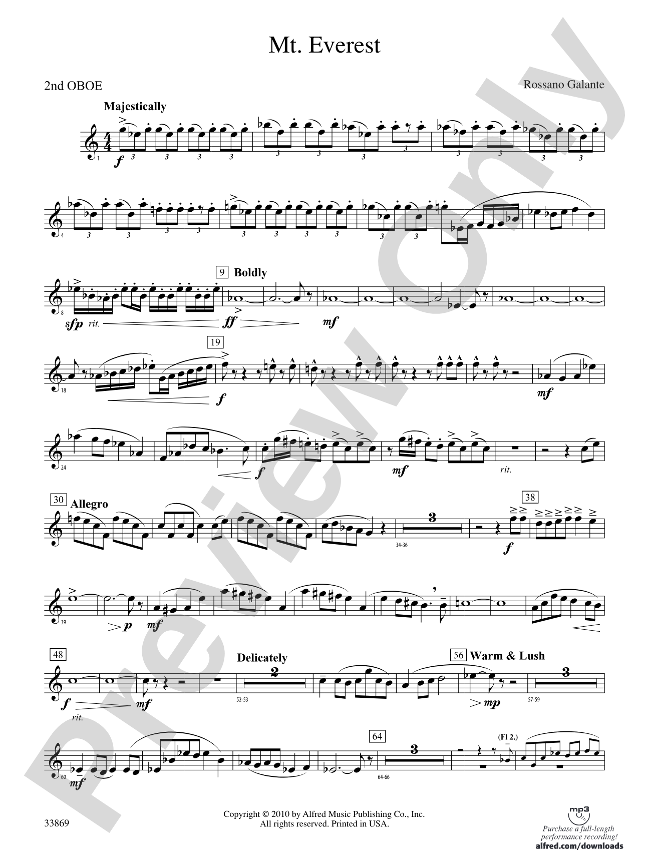 Mt. Everest: 2nd Oboe