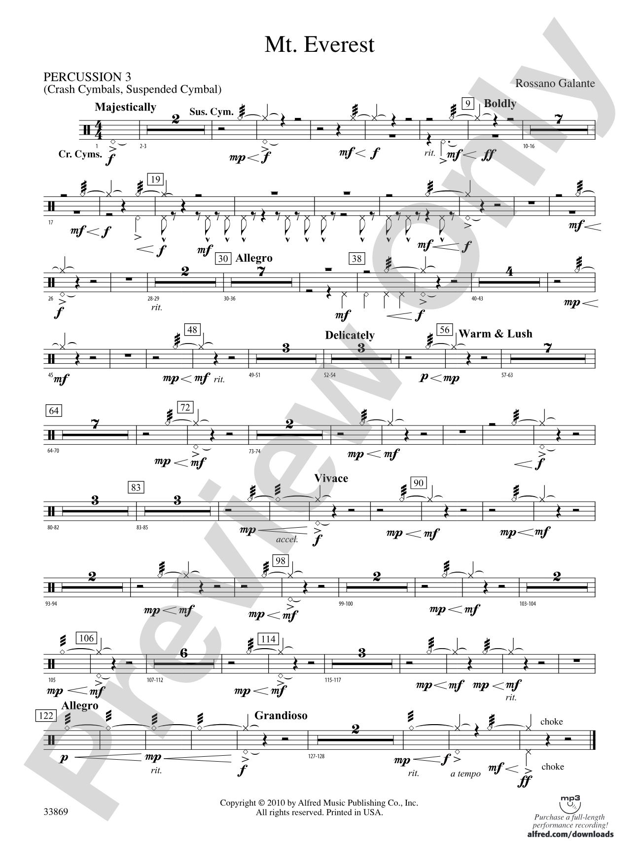 Mt. Everest: 3rd Percussion