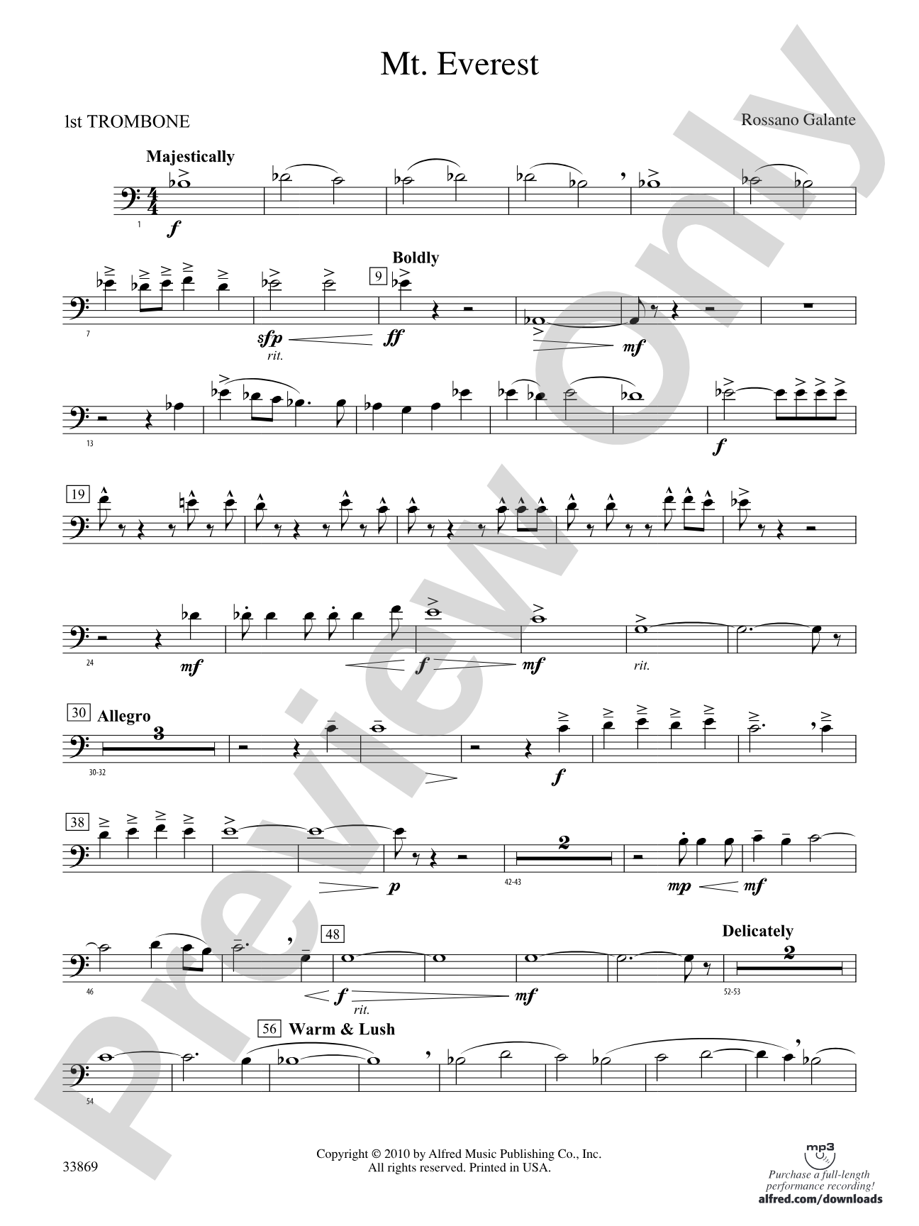 Mt. Everest: 1st Trombone