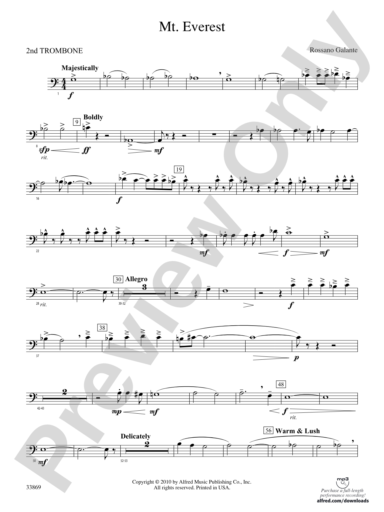 Mt. Everest: 2nd Trombone