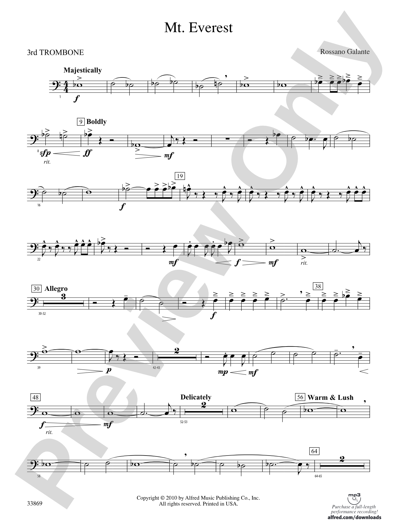 Mt. Everest: 3rd Trombone