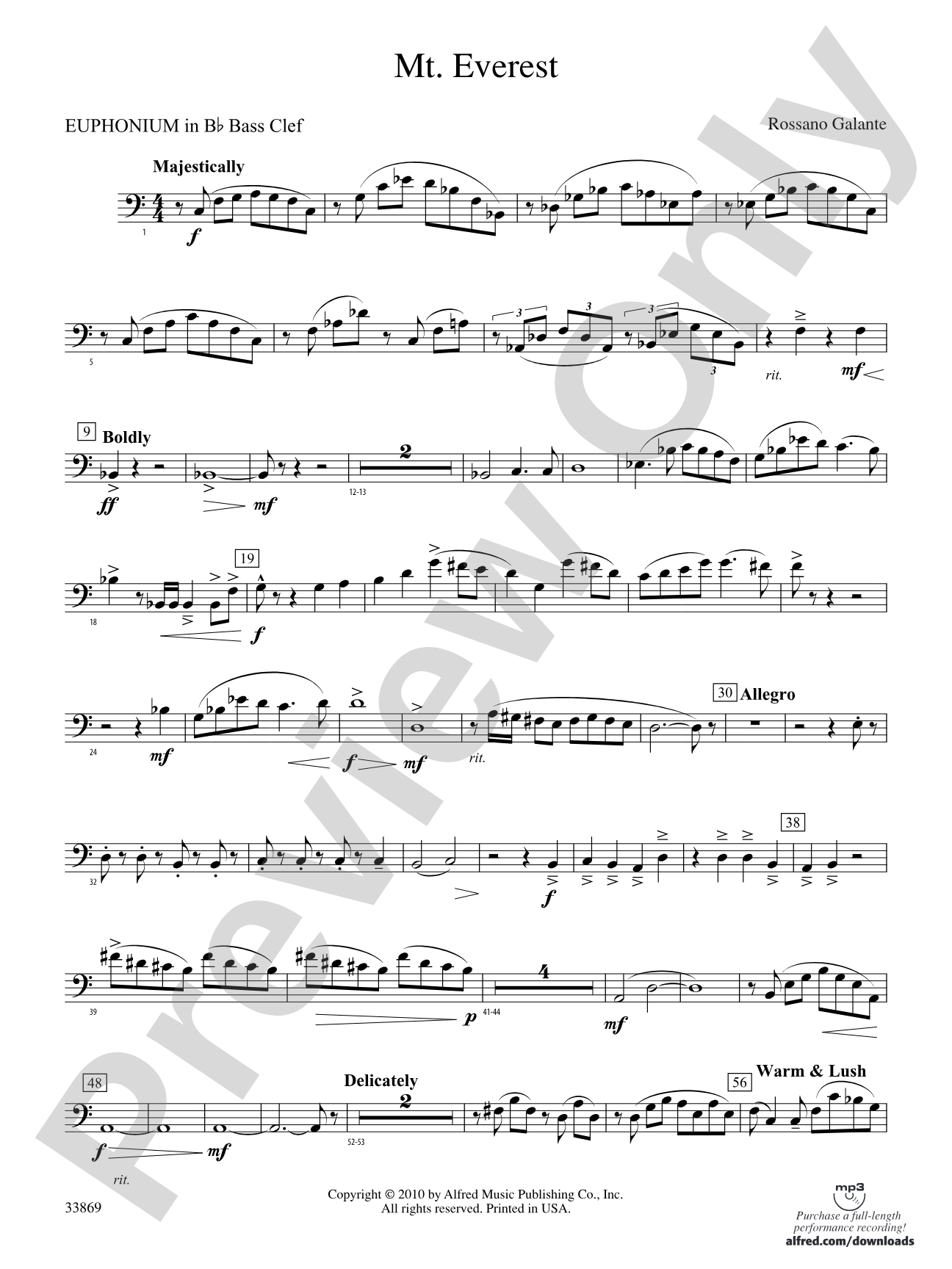 Mt. Everest: (wp) B-flat Baritone B.C.