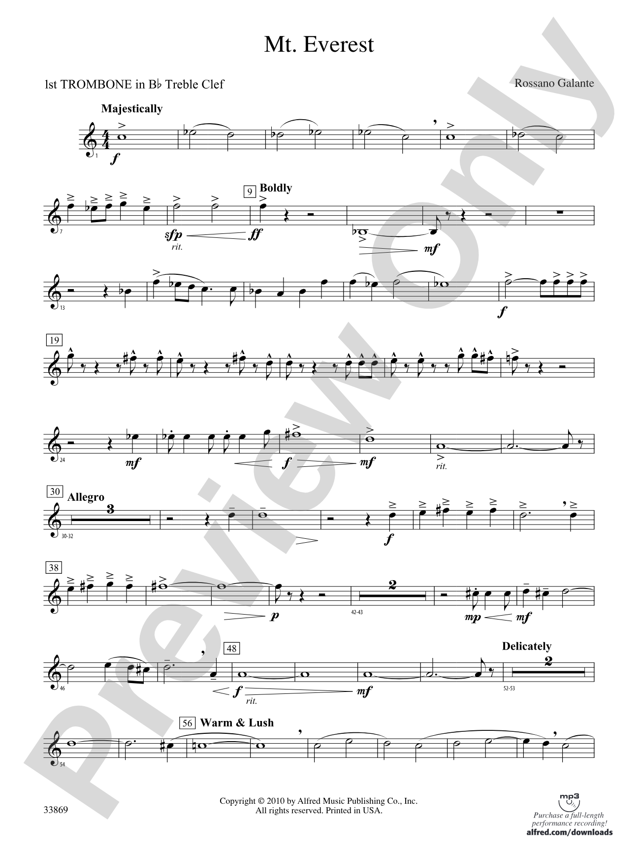 Mt. Everest: (wp) 1st B-flat Trombone T.C.