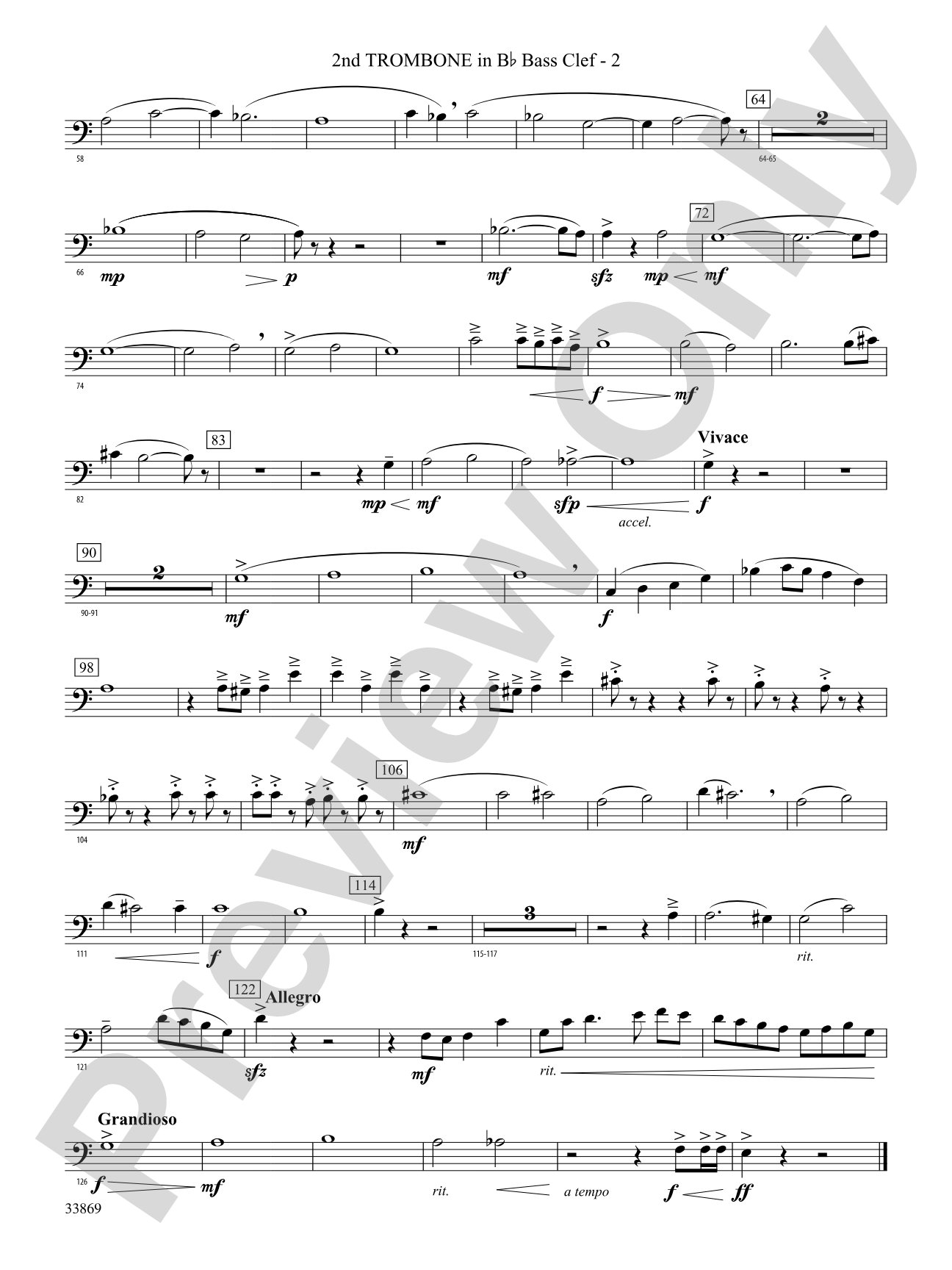 Mt. Everest: (wp) 2nd B-flat Trombone B.C.