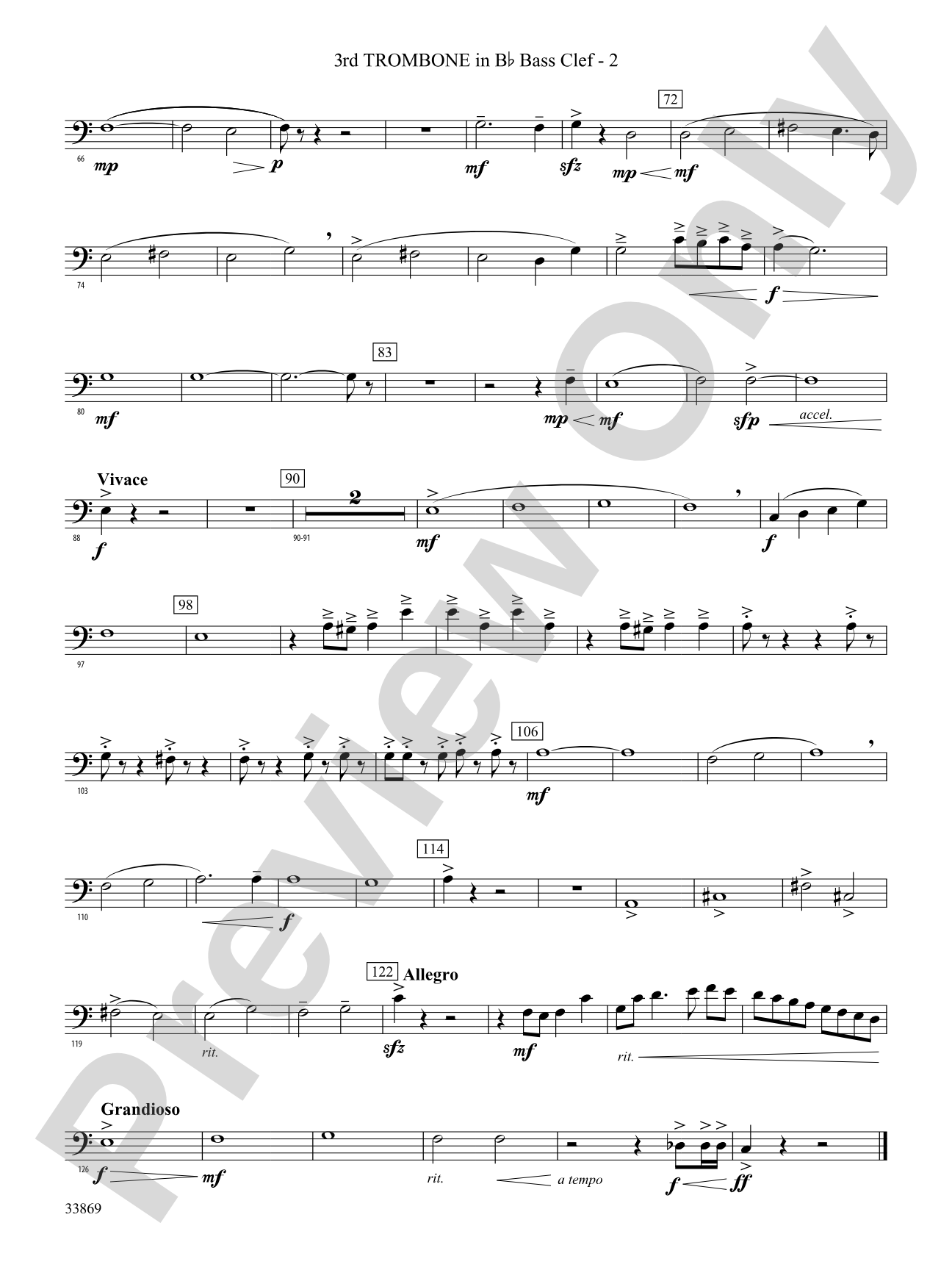 Mt. Everest: (wp) 3rd B-flat Trombone B.C.