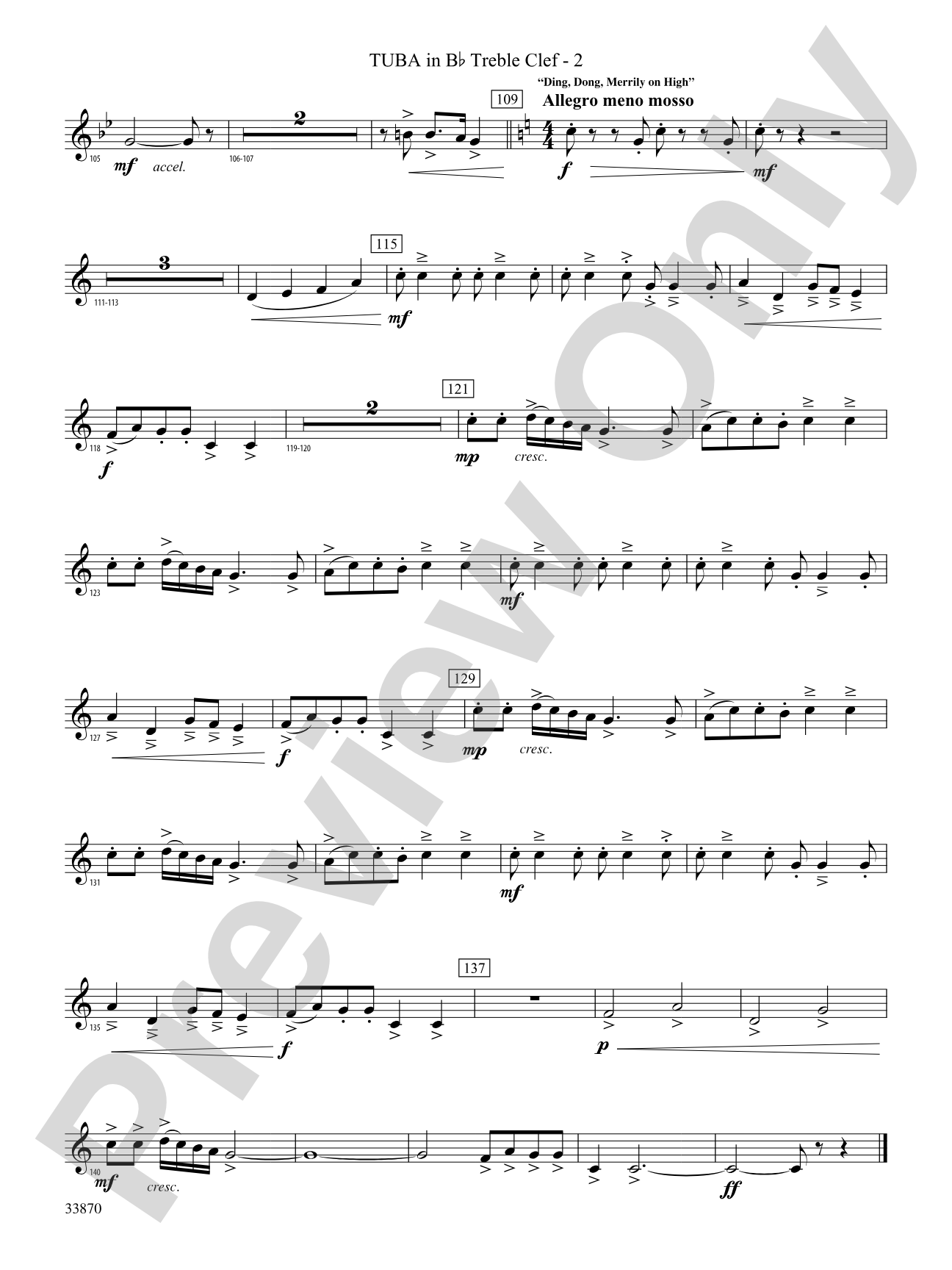 Carols of the Season: (wp) B-flat Tuba T.C.