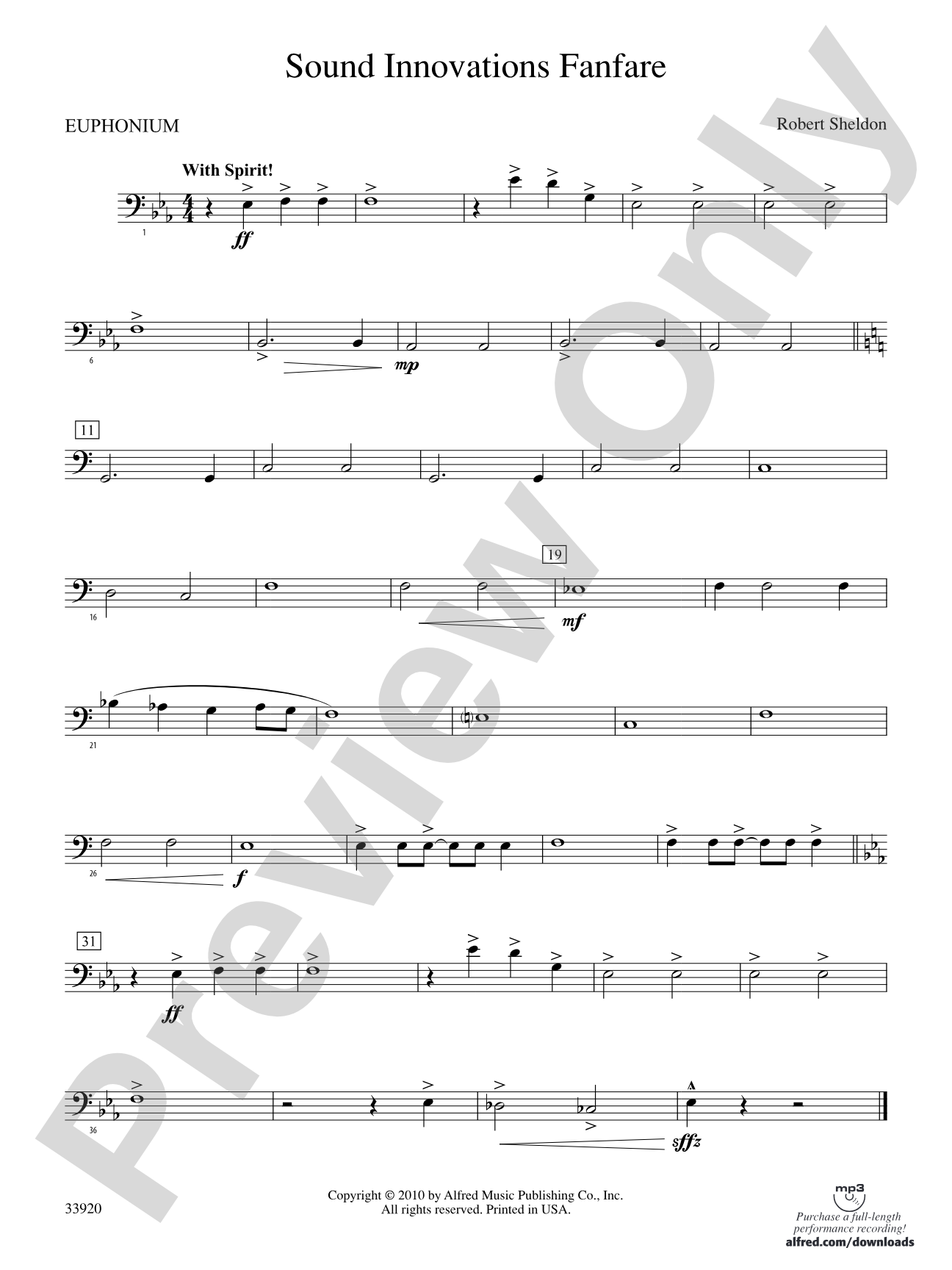 Sound Innovations Fanfare: Baritone B.C.
