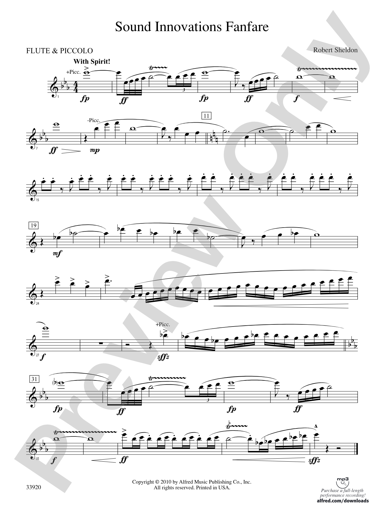 Sound Innovations Fanfare: Flute