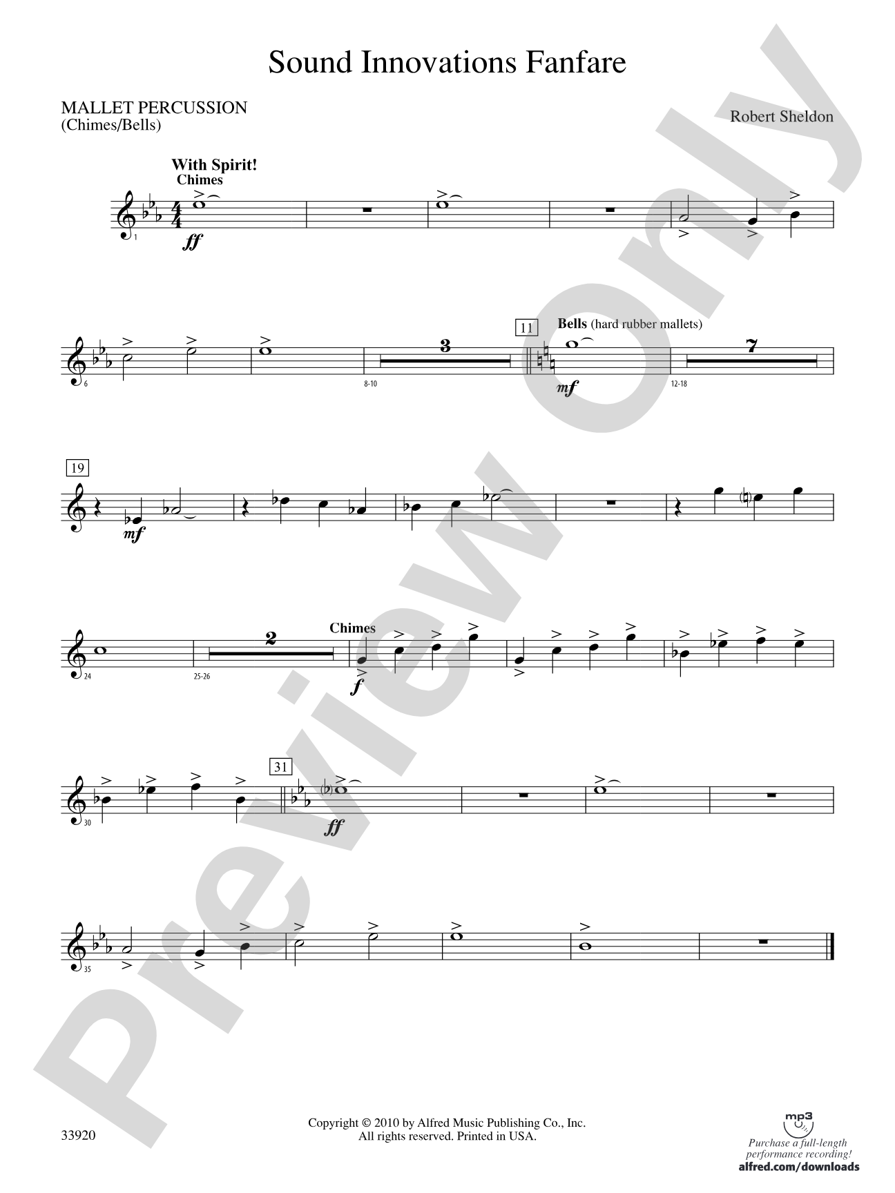 Sound Innovations Fanfare: Mallets