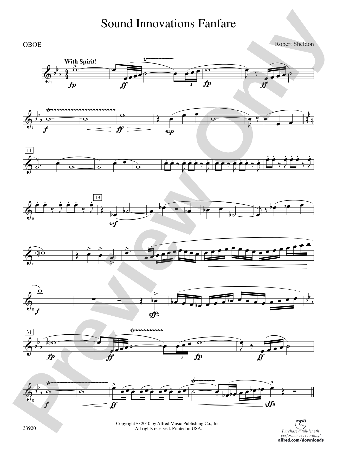 Sound Innovations Fanfare: Oboe
