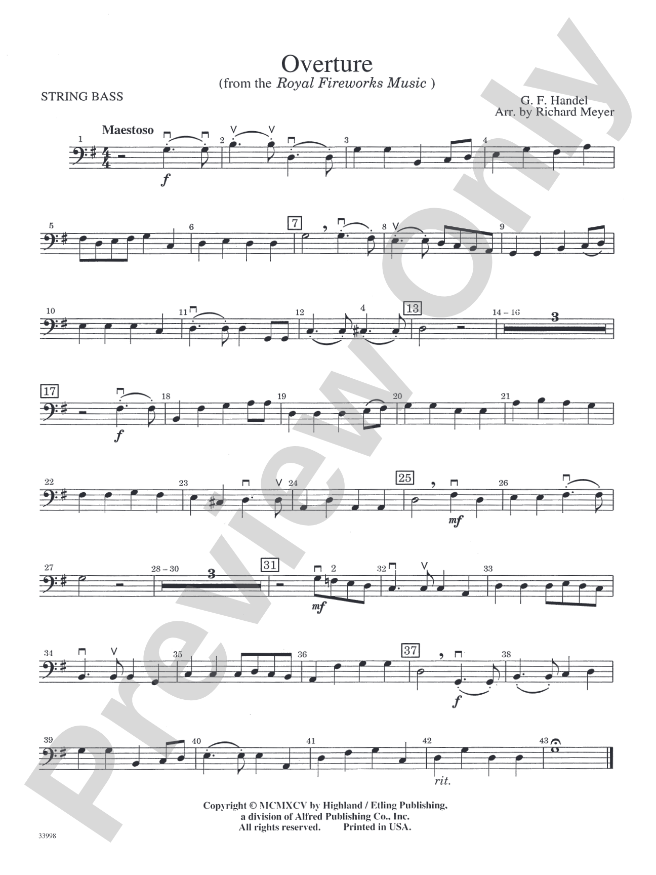 Classics for Contest: String Bass