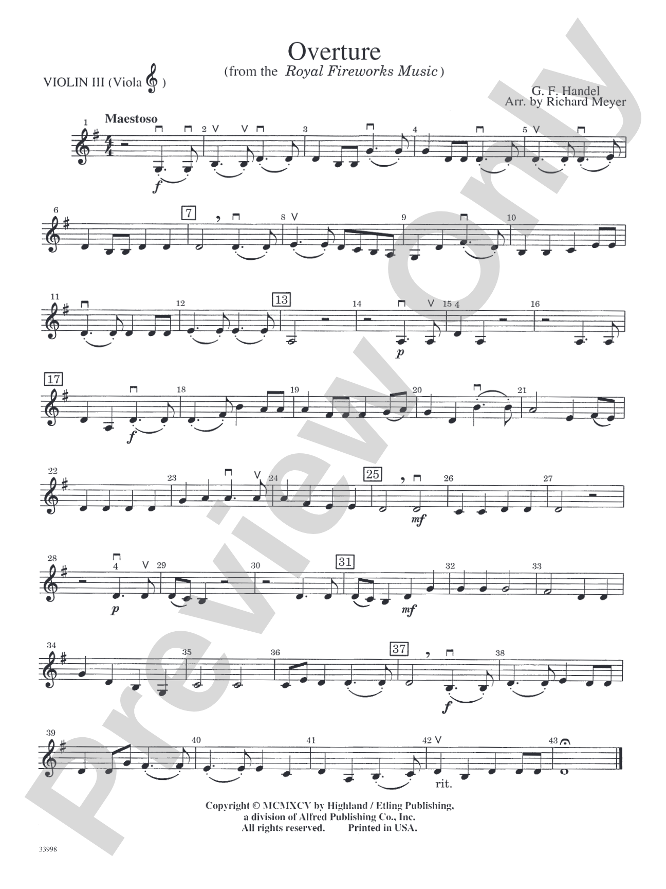 Classics for Contest: 3rd Violin (Viola [TC])