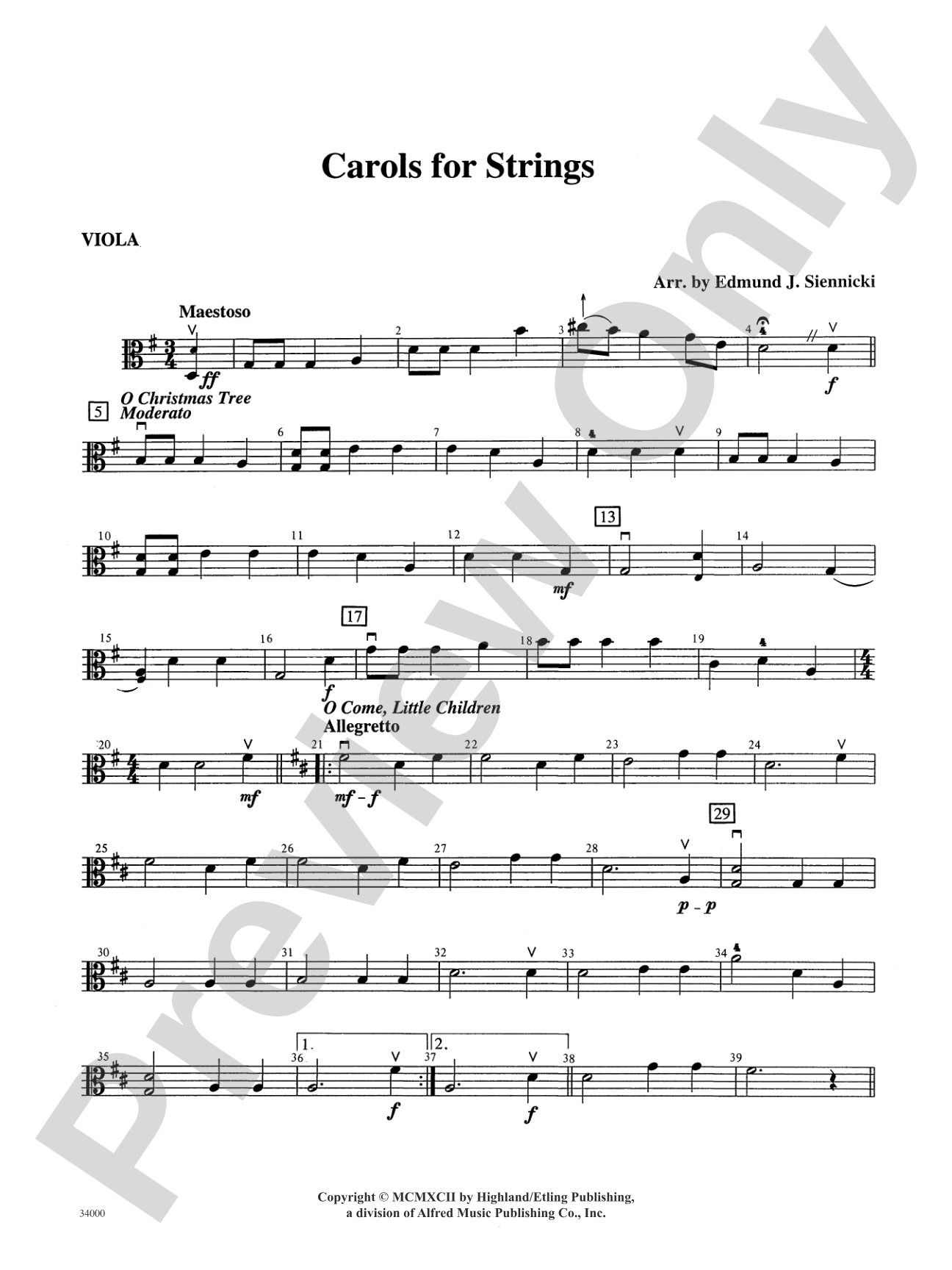 Classics for a Traditional Christmas, Level 2: Viola