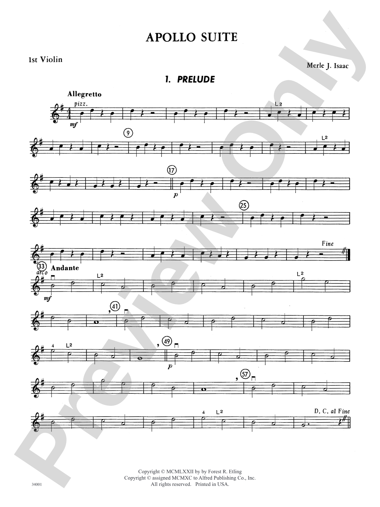 Classics from Merle Isaac: 1st Violin