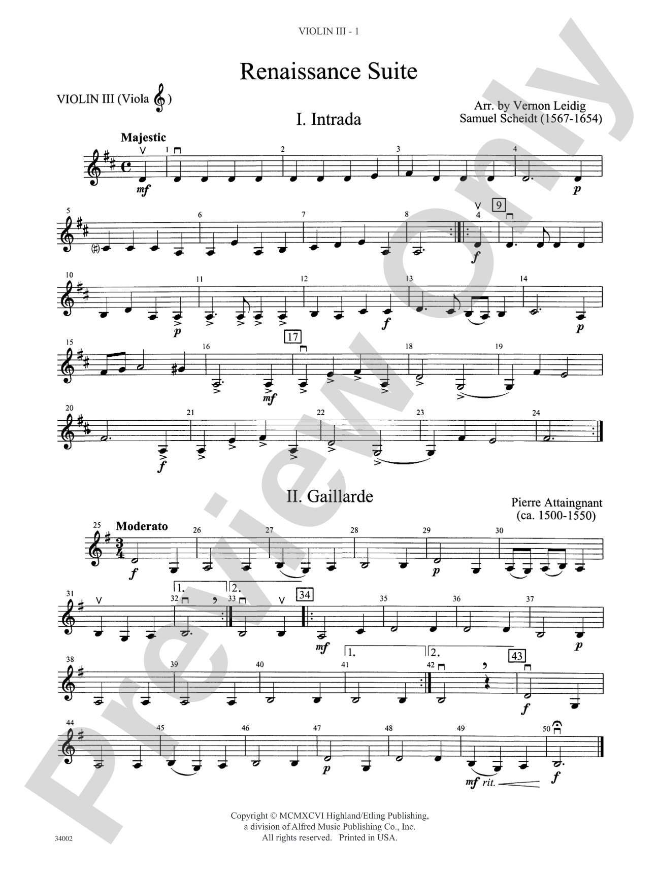 Classics for Contest: 3rd Violin (Viola [TC])