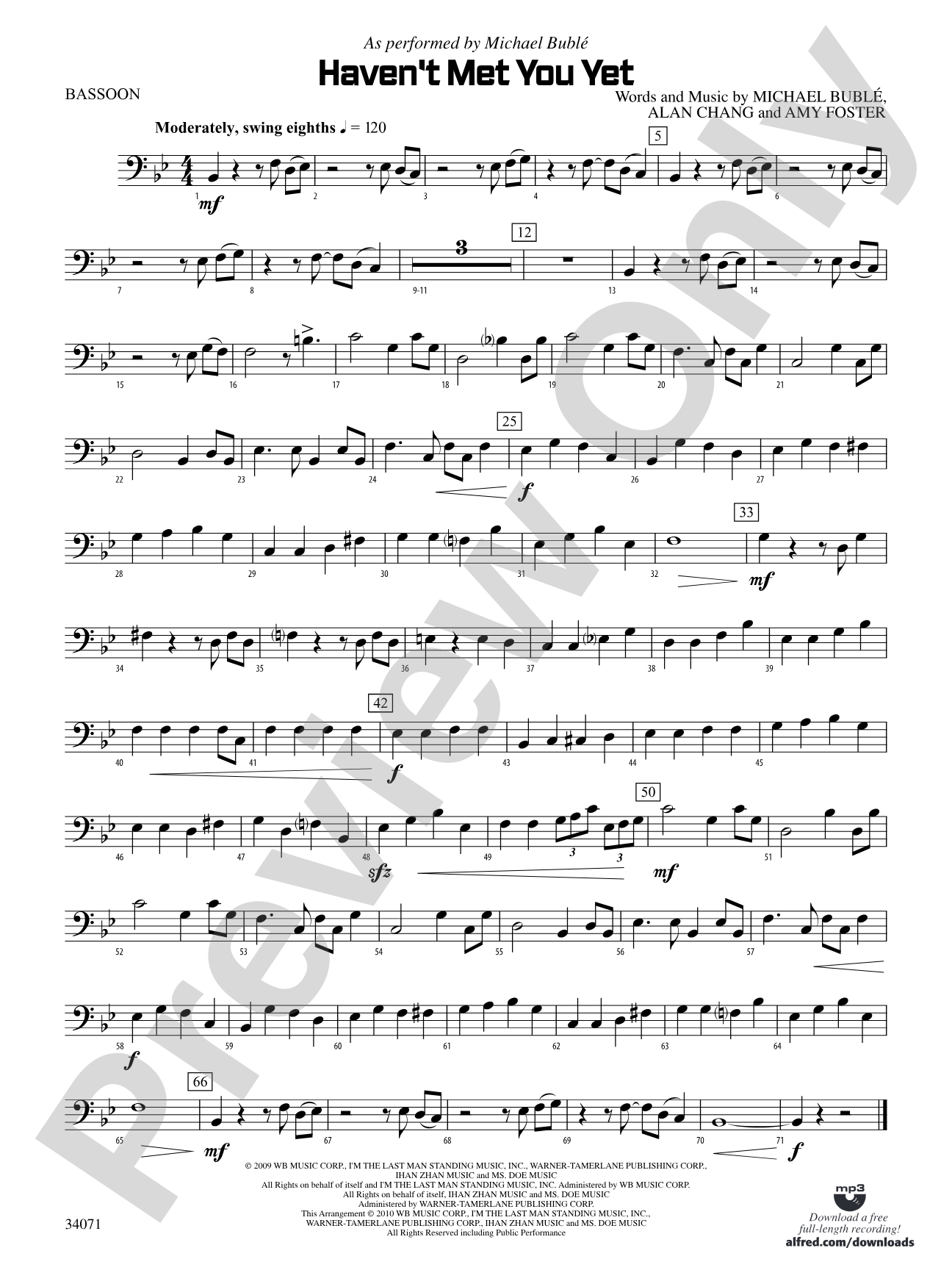 Haven't Met You Yet: Bassoon