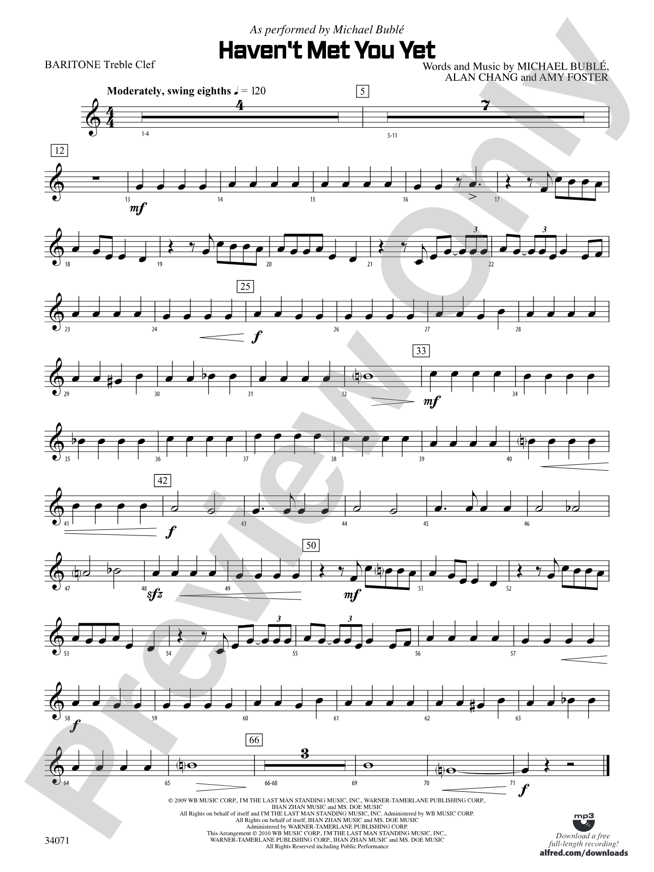 Haven't Met You Yet: Baritone T.C.