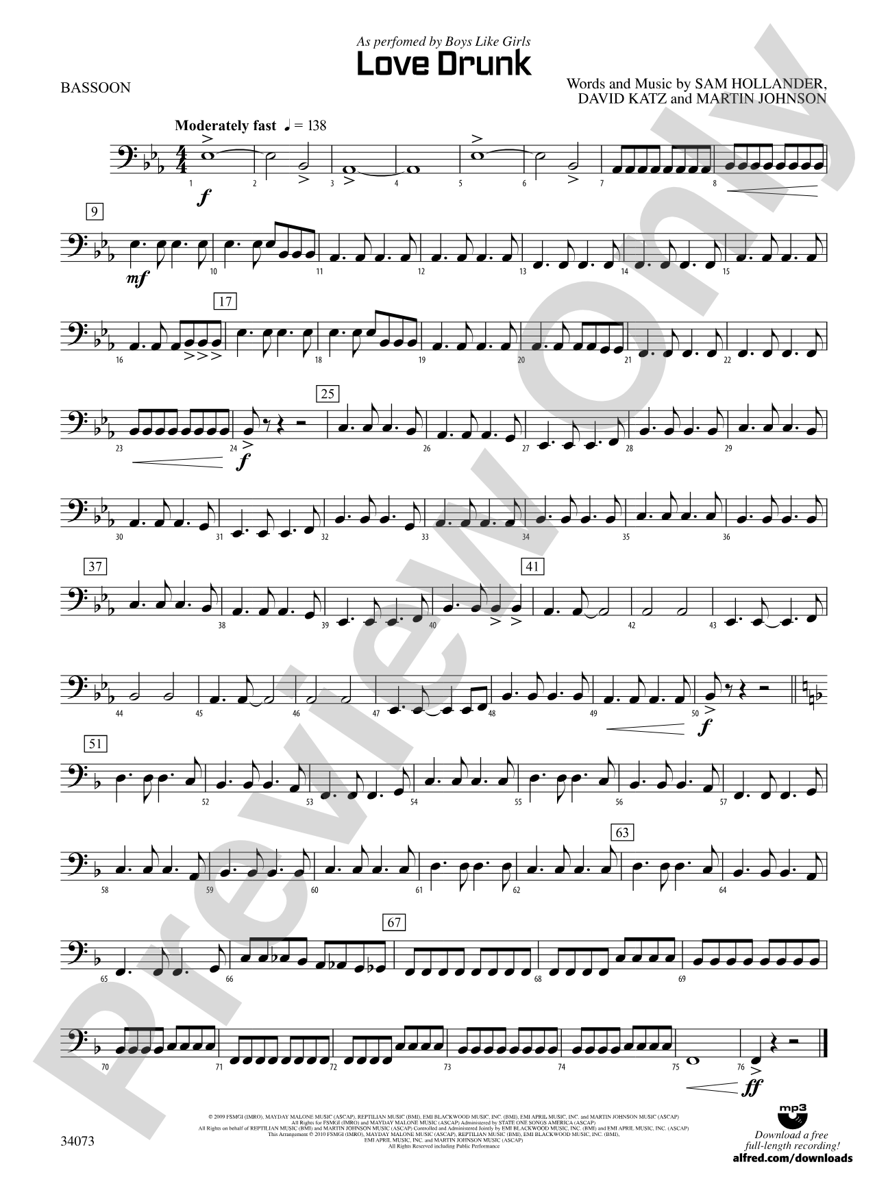 Love Drunk: Bassoon