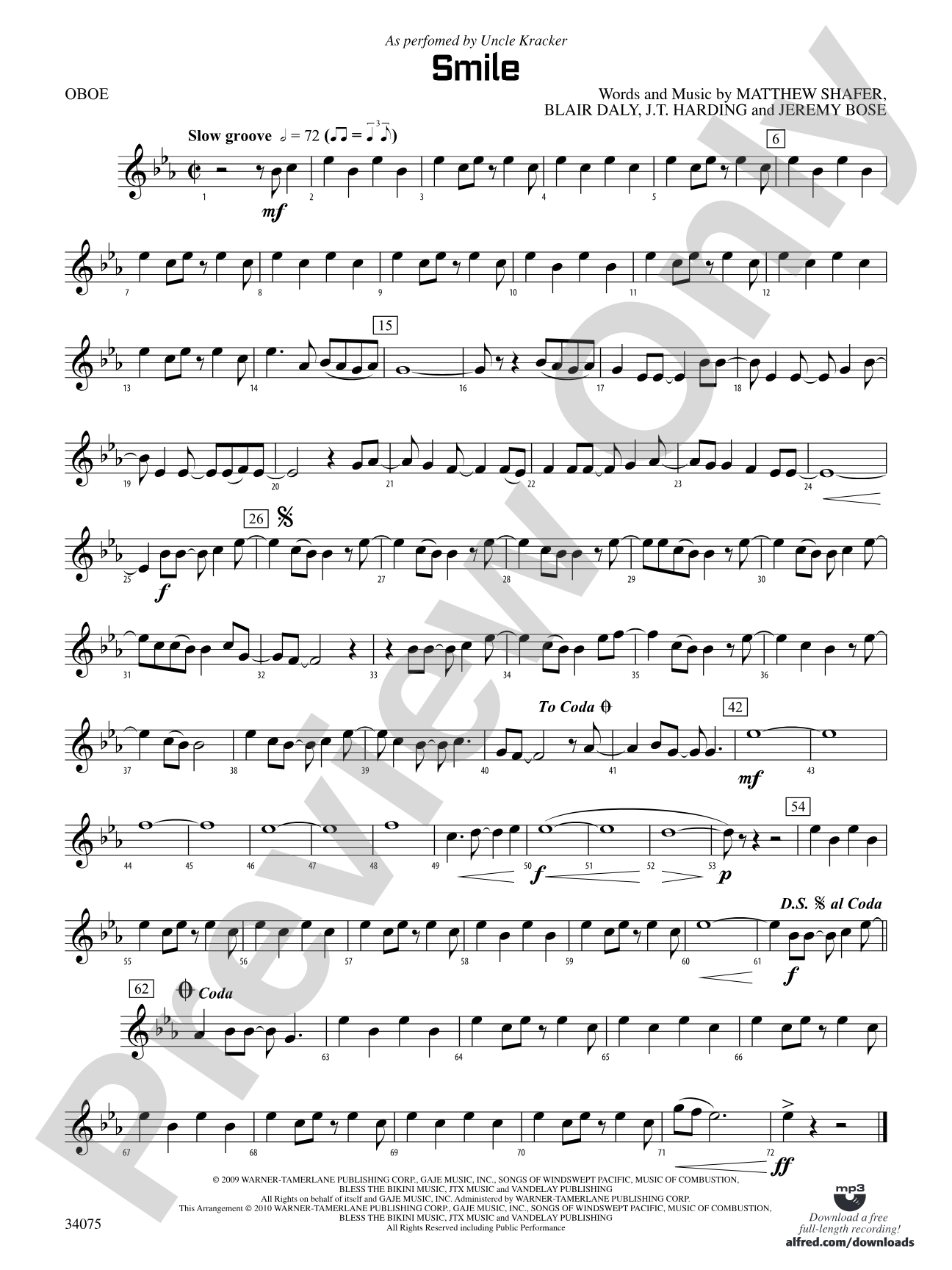 Smile: Oboe