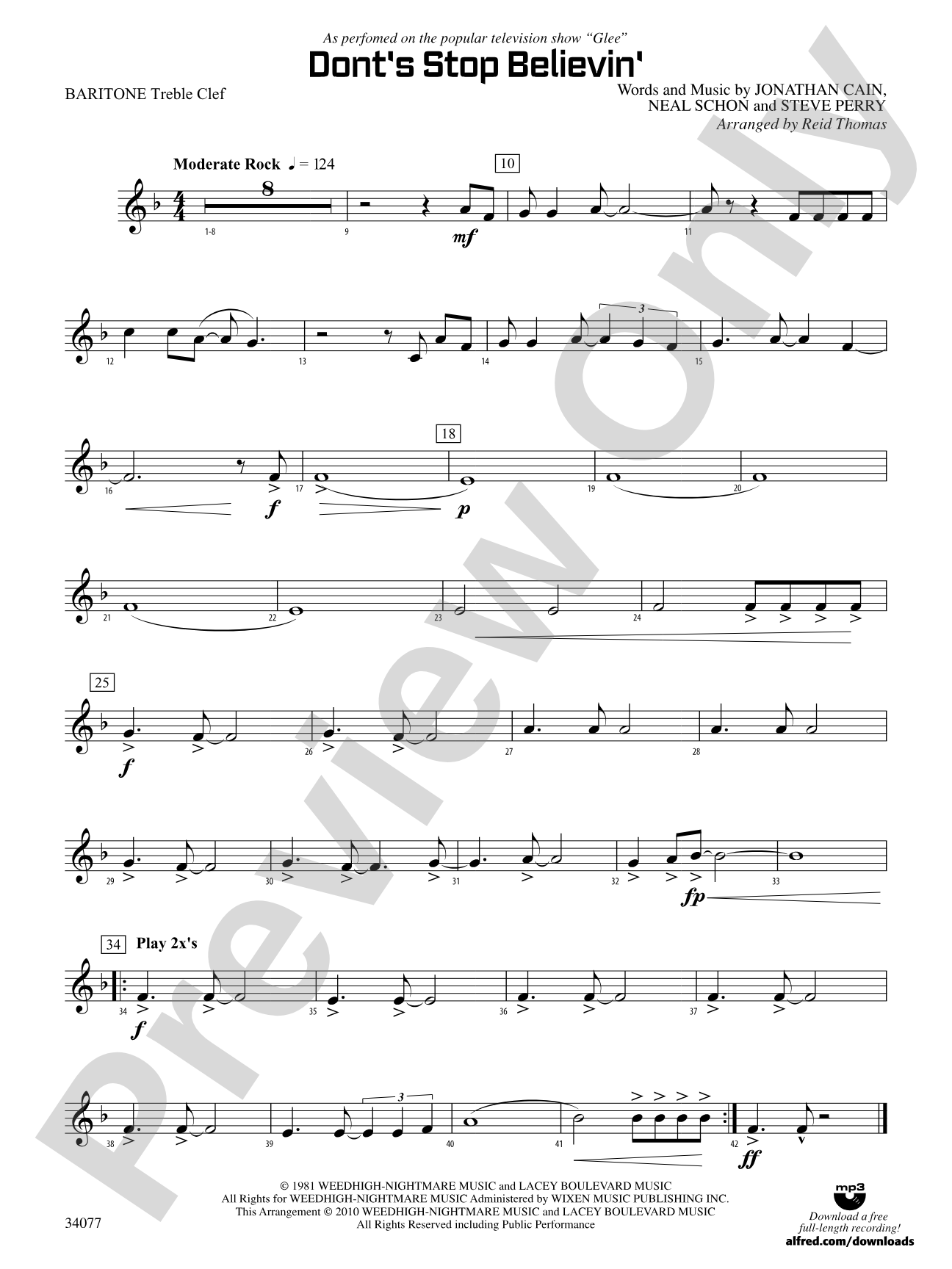 Don't Stop Believin': Baritone T.C.