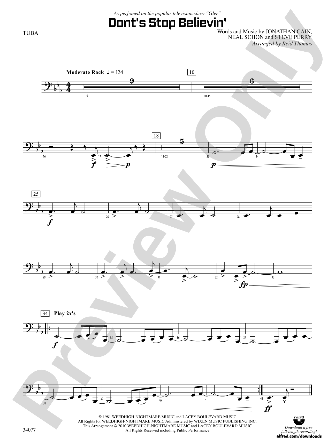 Don't Stop Believin': Tuba