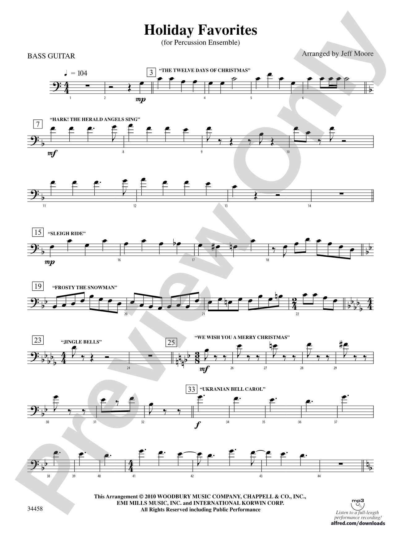 Holiday Favorites: Electric Bass