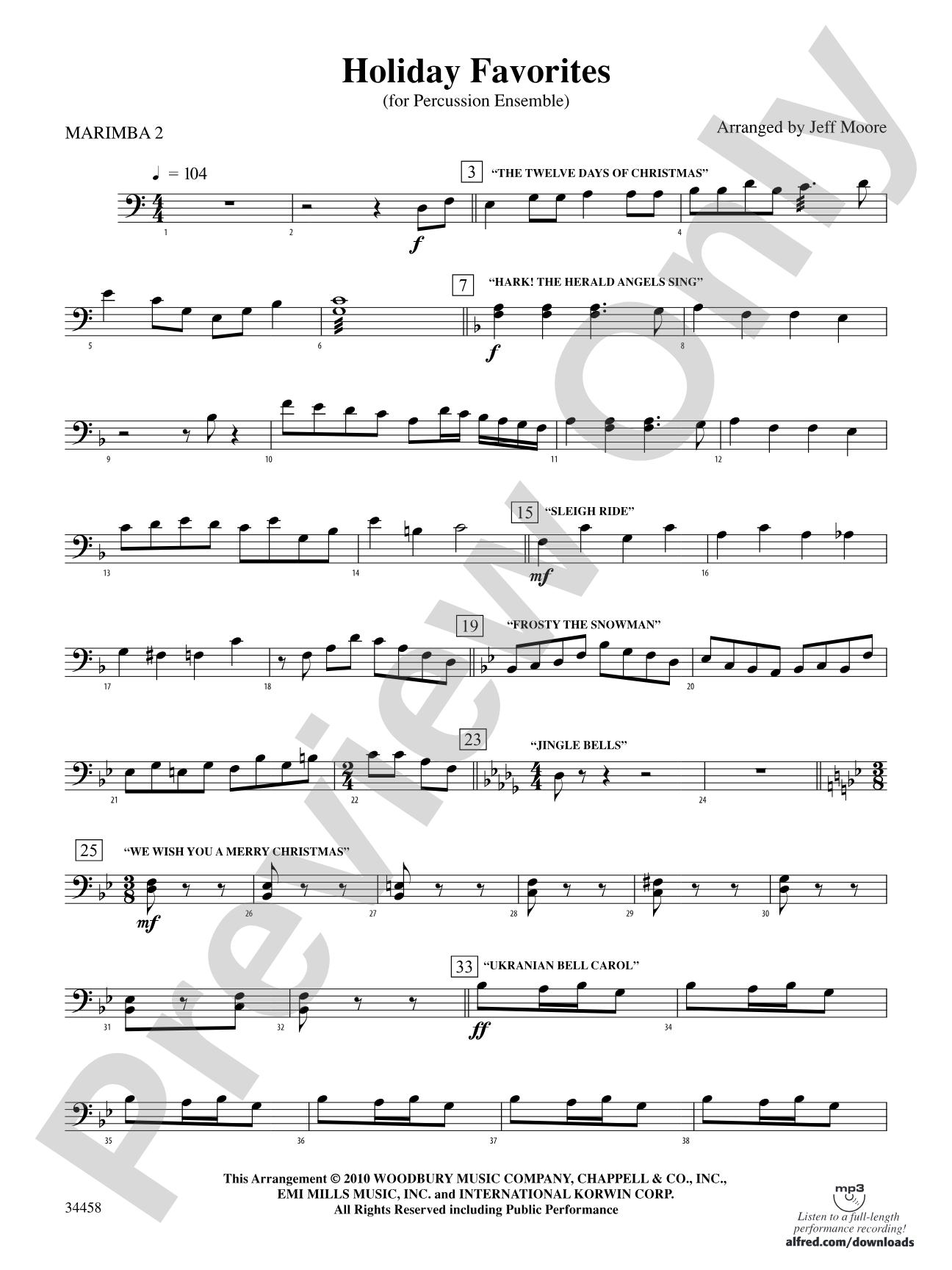 Holiday Favorites: 2nd Mallet Percussion