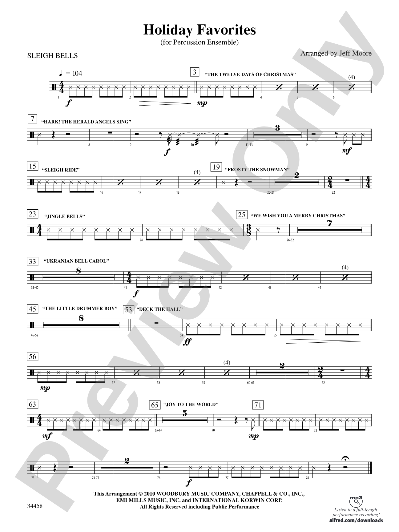 Holiday Favorites: 2nd Percussion