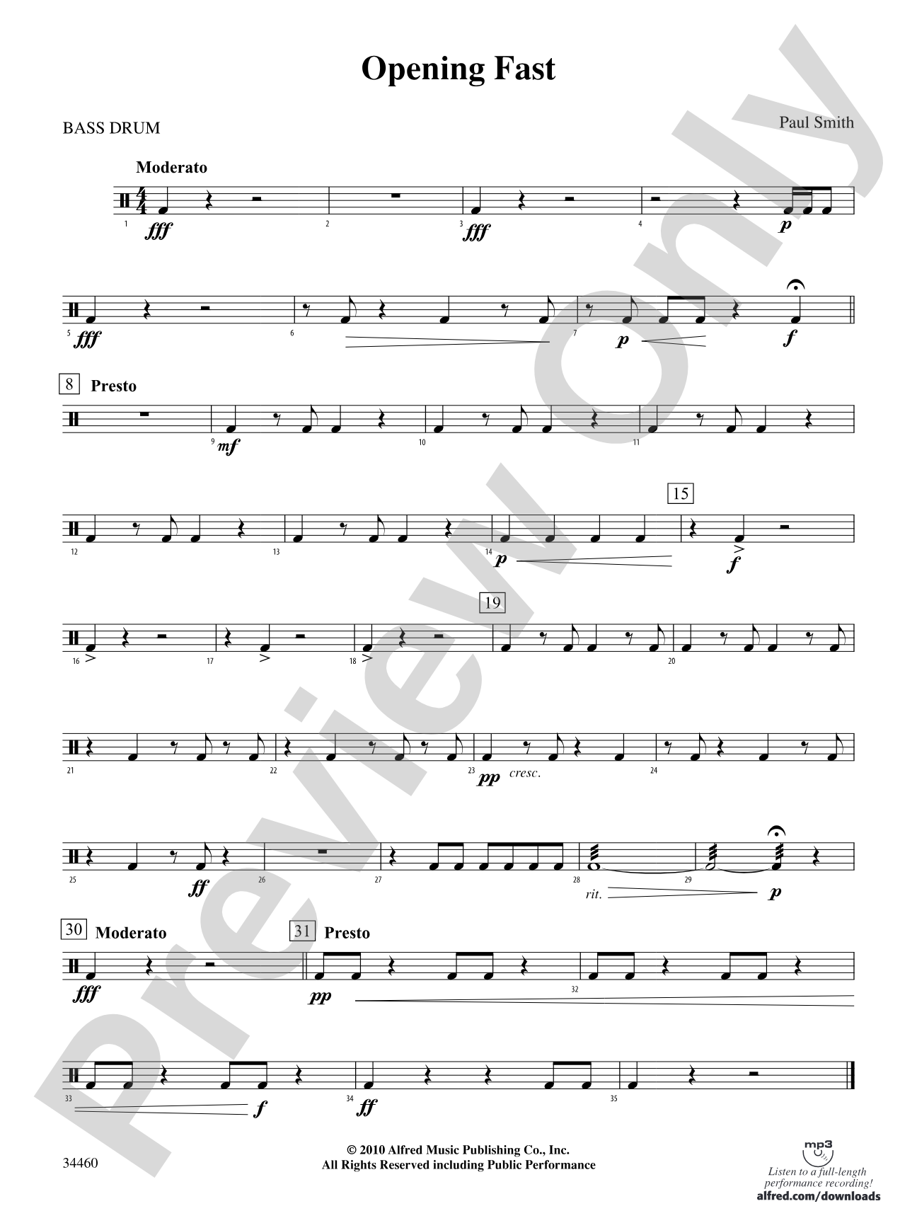 OPENING FAST/PERC ENS: 7th Percussion