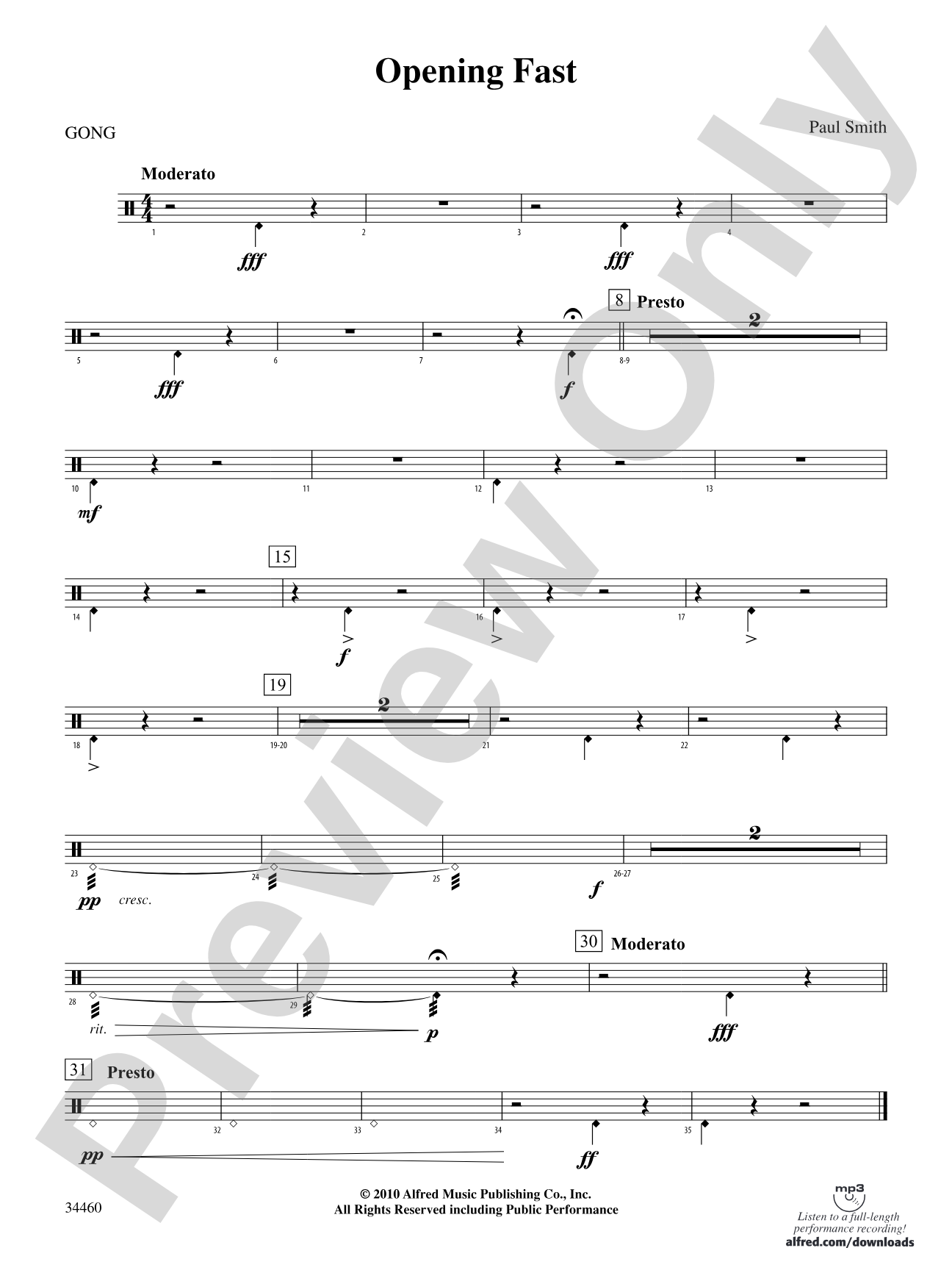 OPENING FAST/PERC ENS: 8th Percussion