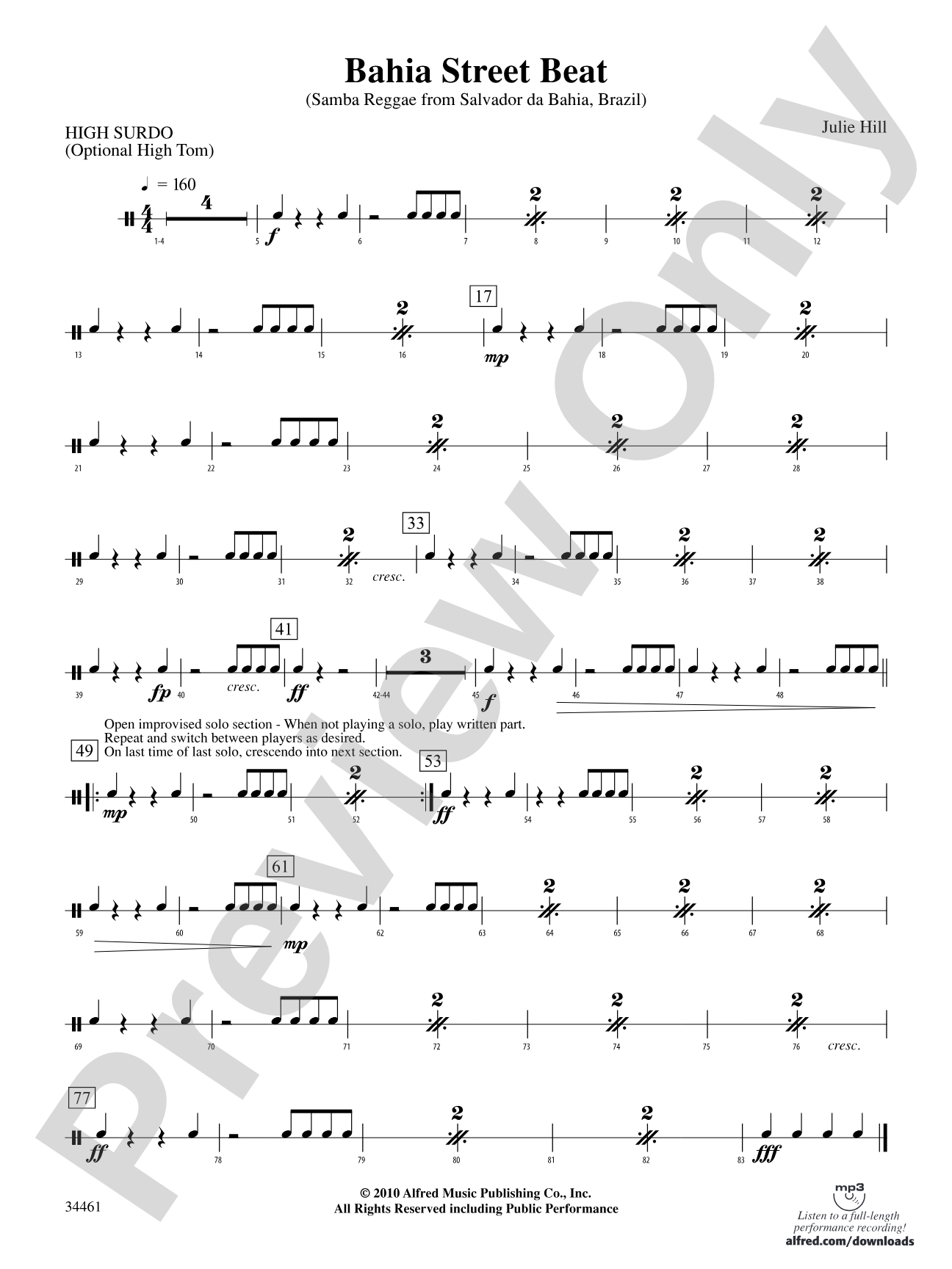 Bahia Street Beat: 4th Percussion