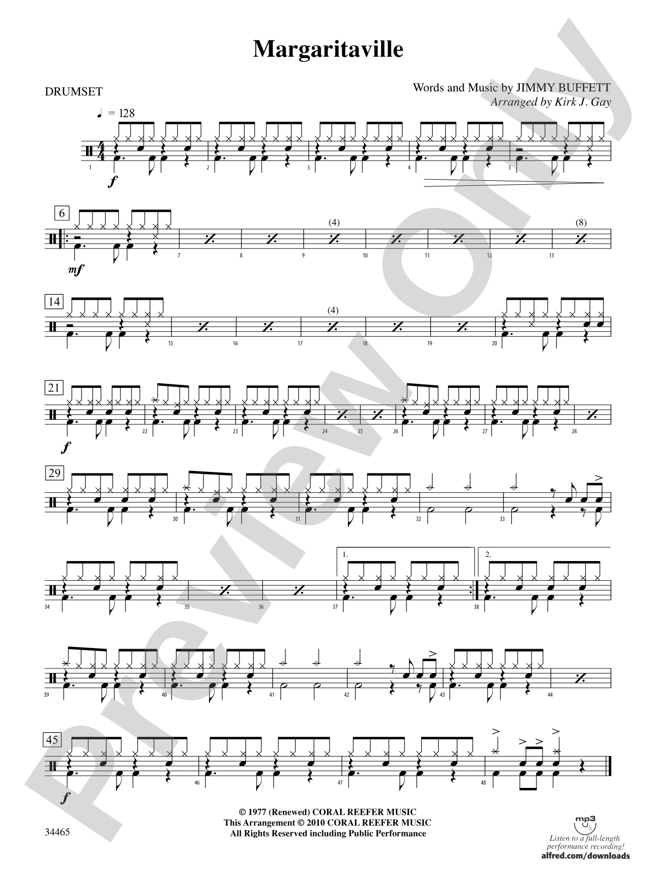 Margaritaville: Drums