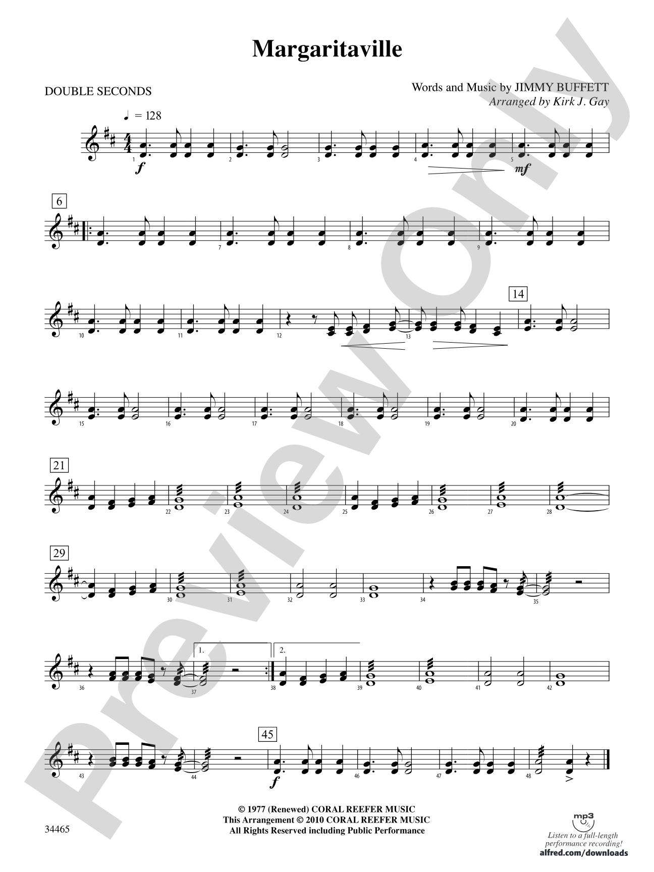 Margaritaville: 3rd Percussion