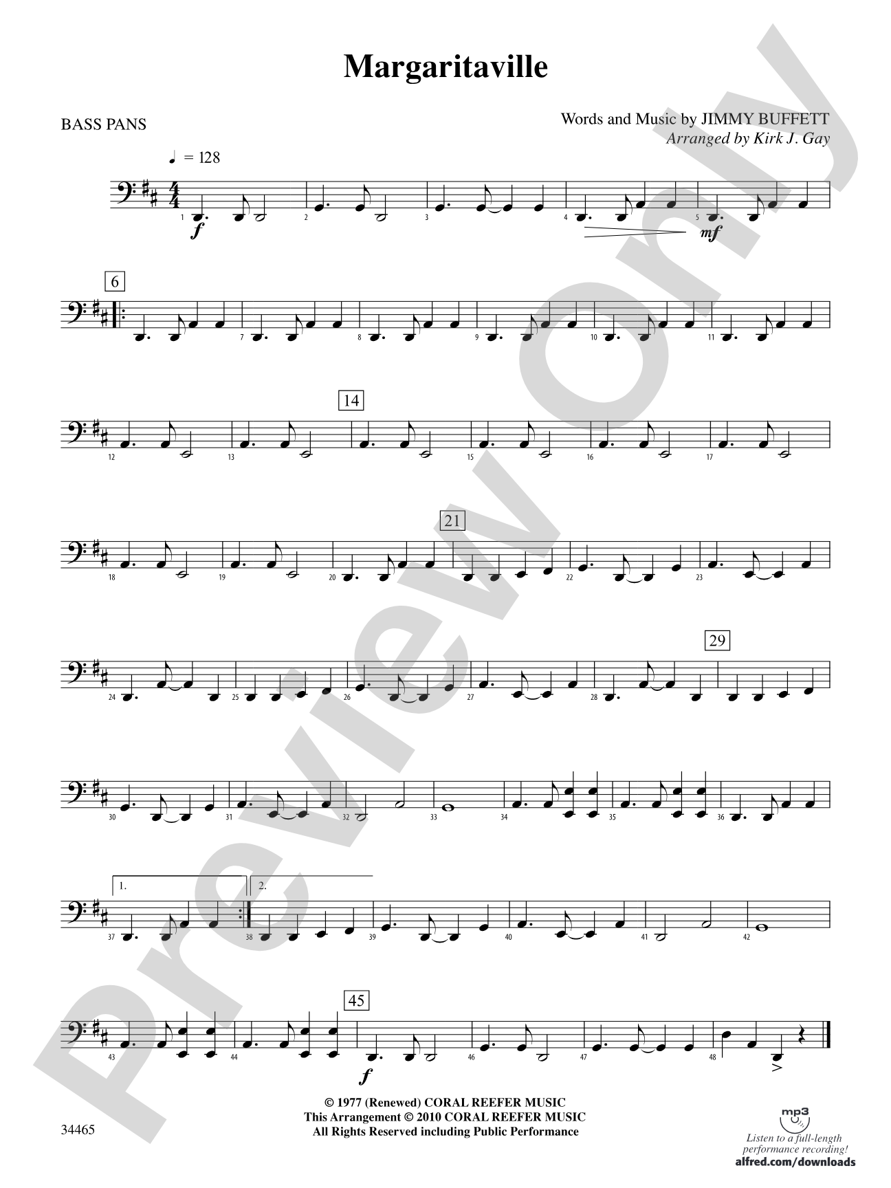 Margaritaville: 4th Percussion