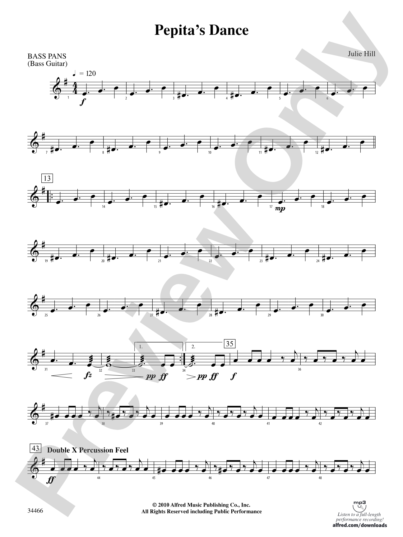 Pepita's Dance: 5th Percussion