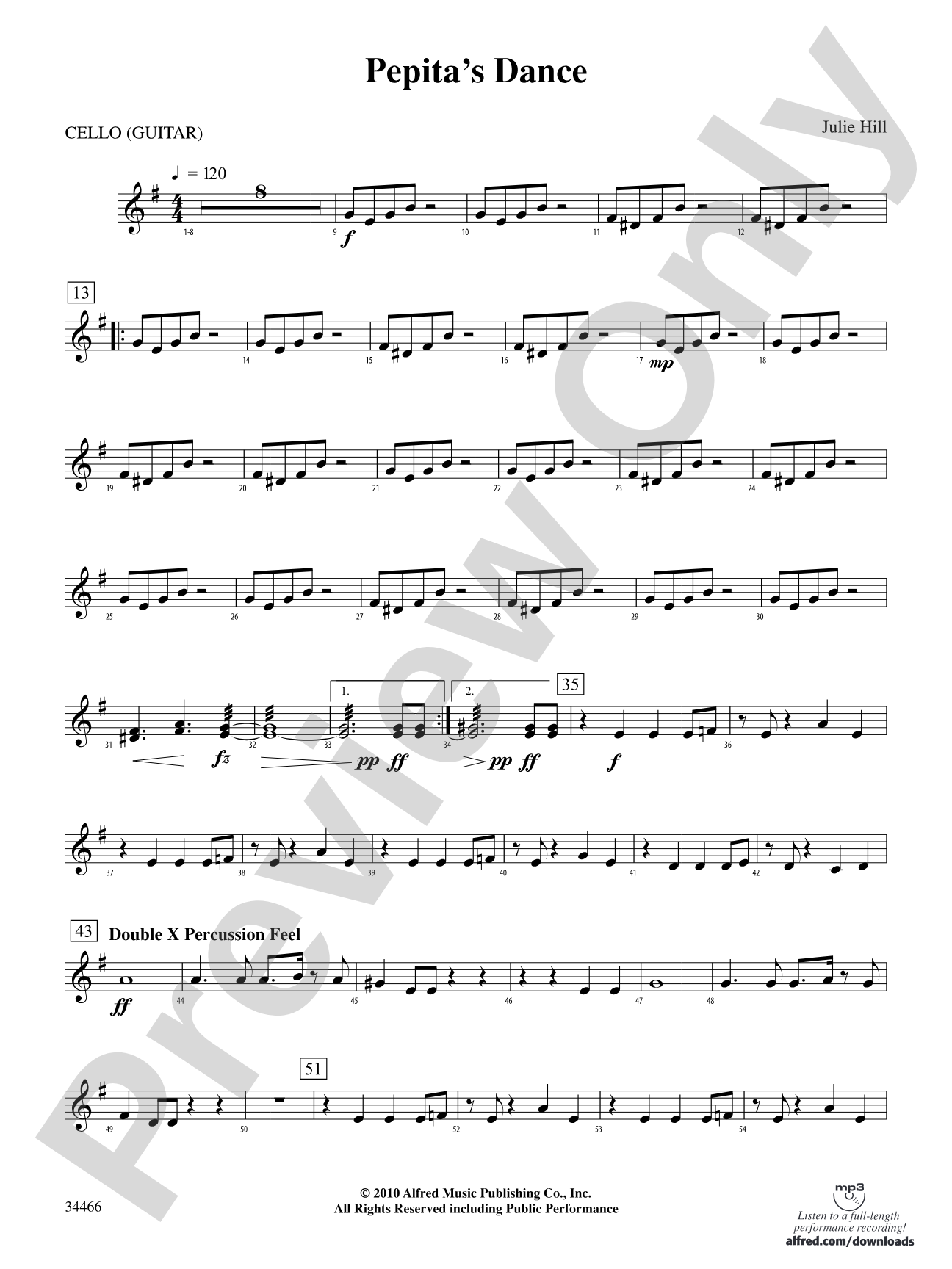 Pepita's Dance: Cello