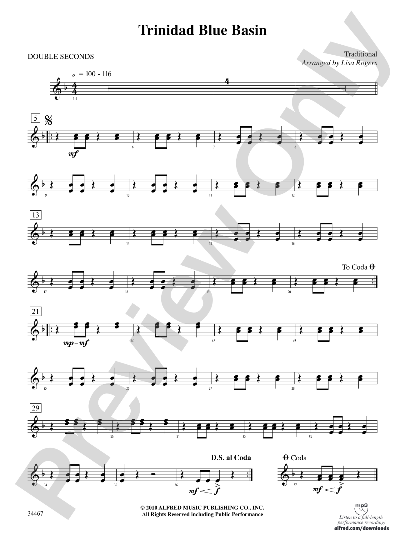 Trinidad Blue Basin: 3rd Percussion