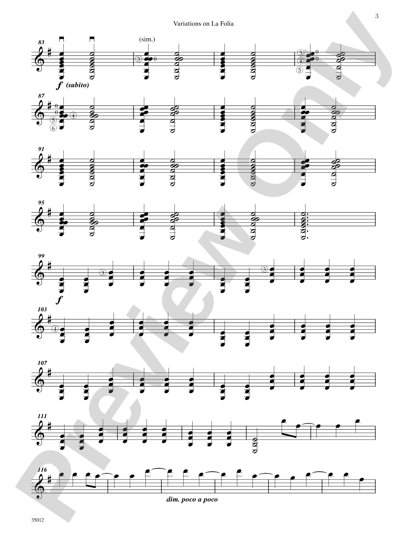 Quartets for Guitar: Three Intermediate Works: Guitar 2