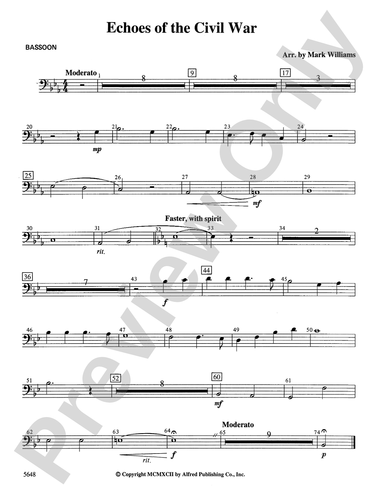 Echoes of the Civil War: Bassoon