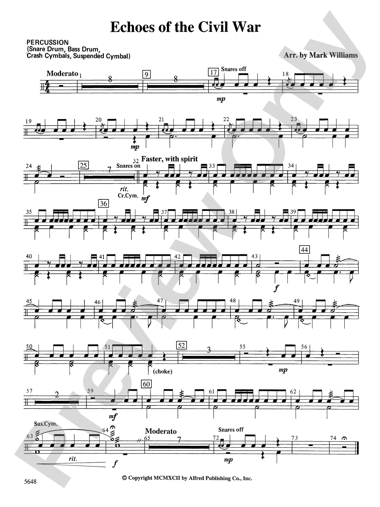 Echoes of the Civil War: 1st Percussion