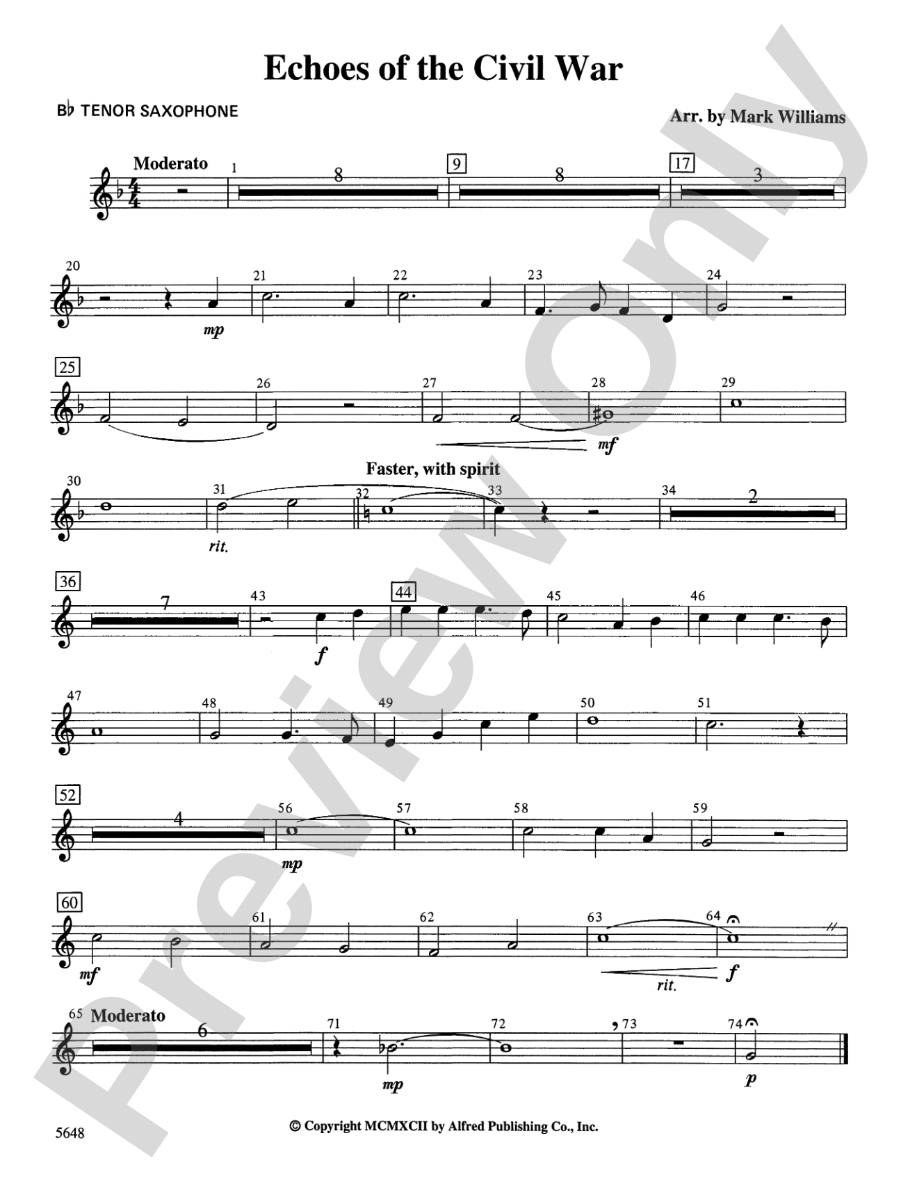 Echoes of the Civil War: B-flat Tenor Saxophone