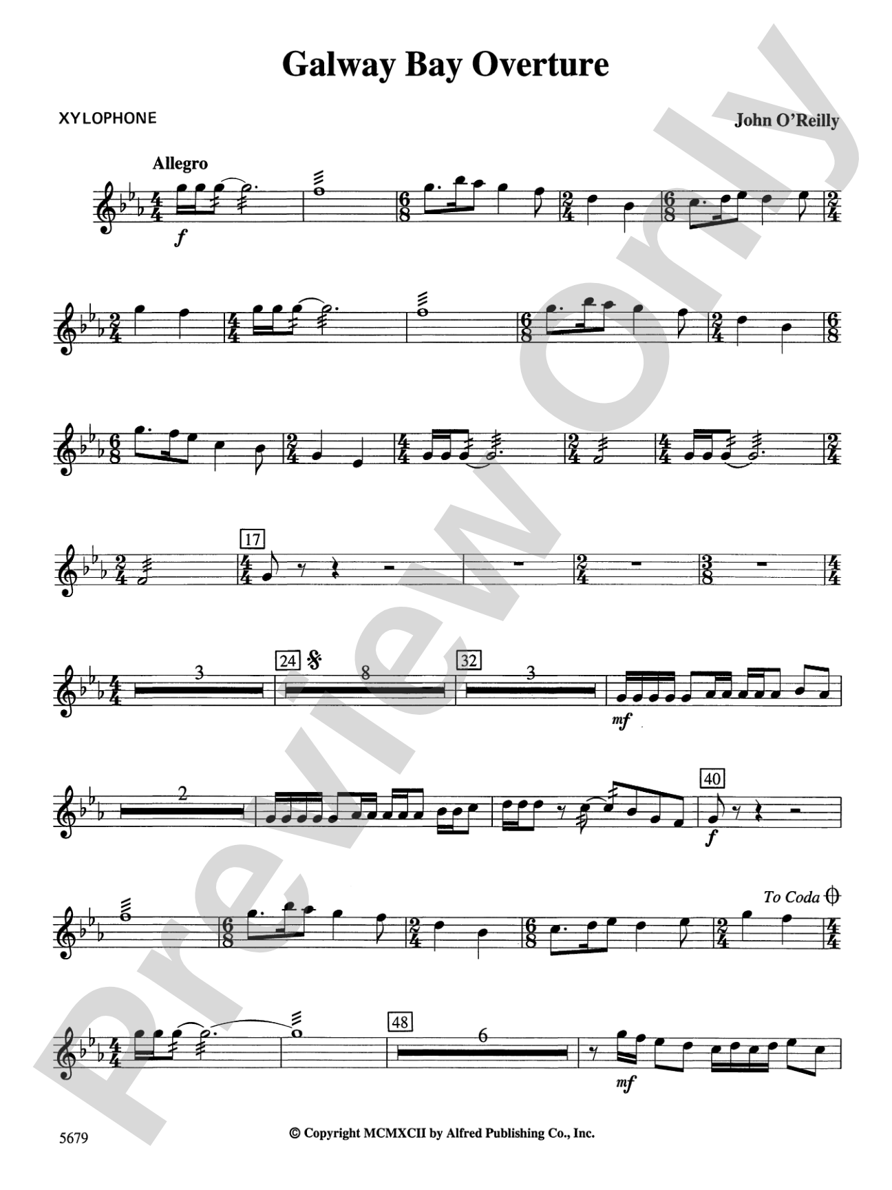 Galway Bay Overture: Mallets