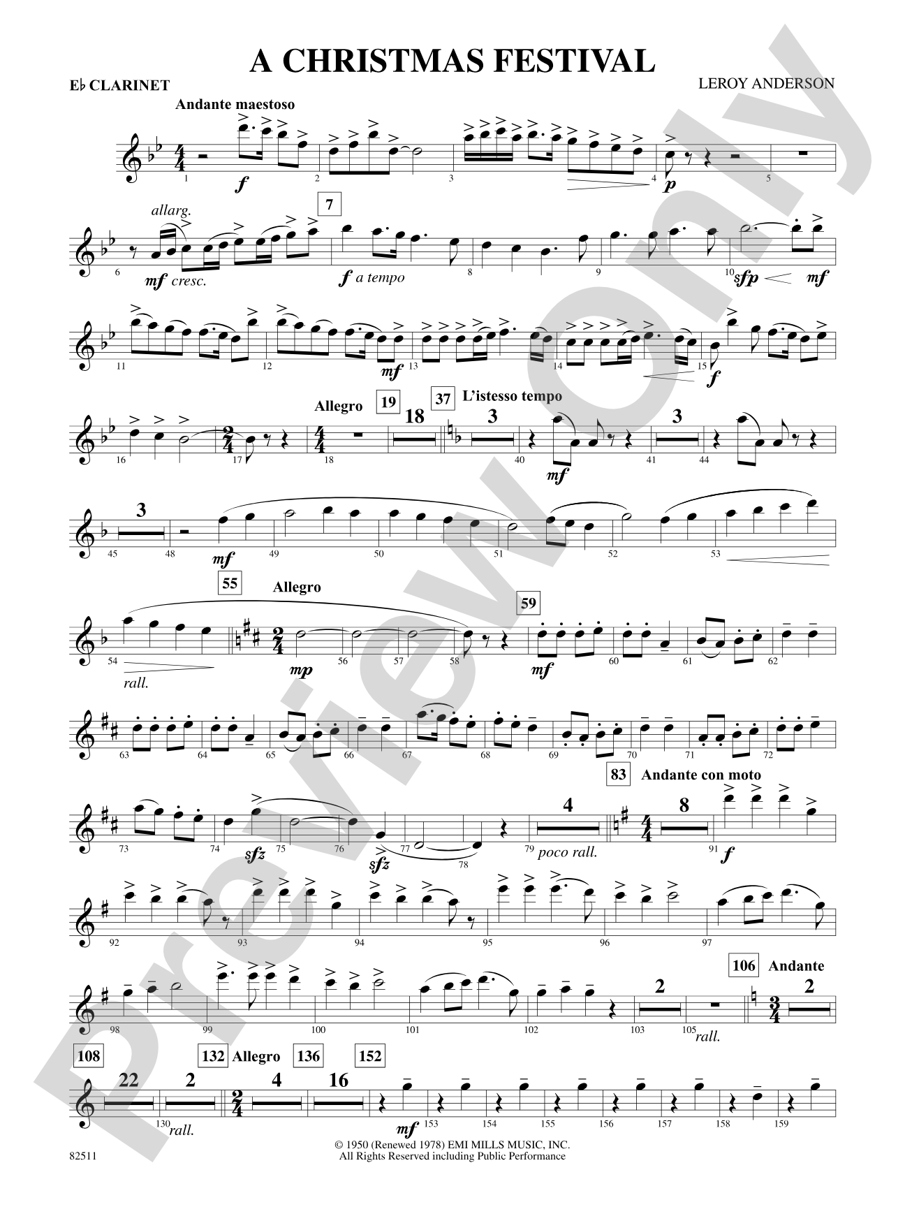 A Christmas Festival: E-flat Soprano Clarinet