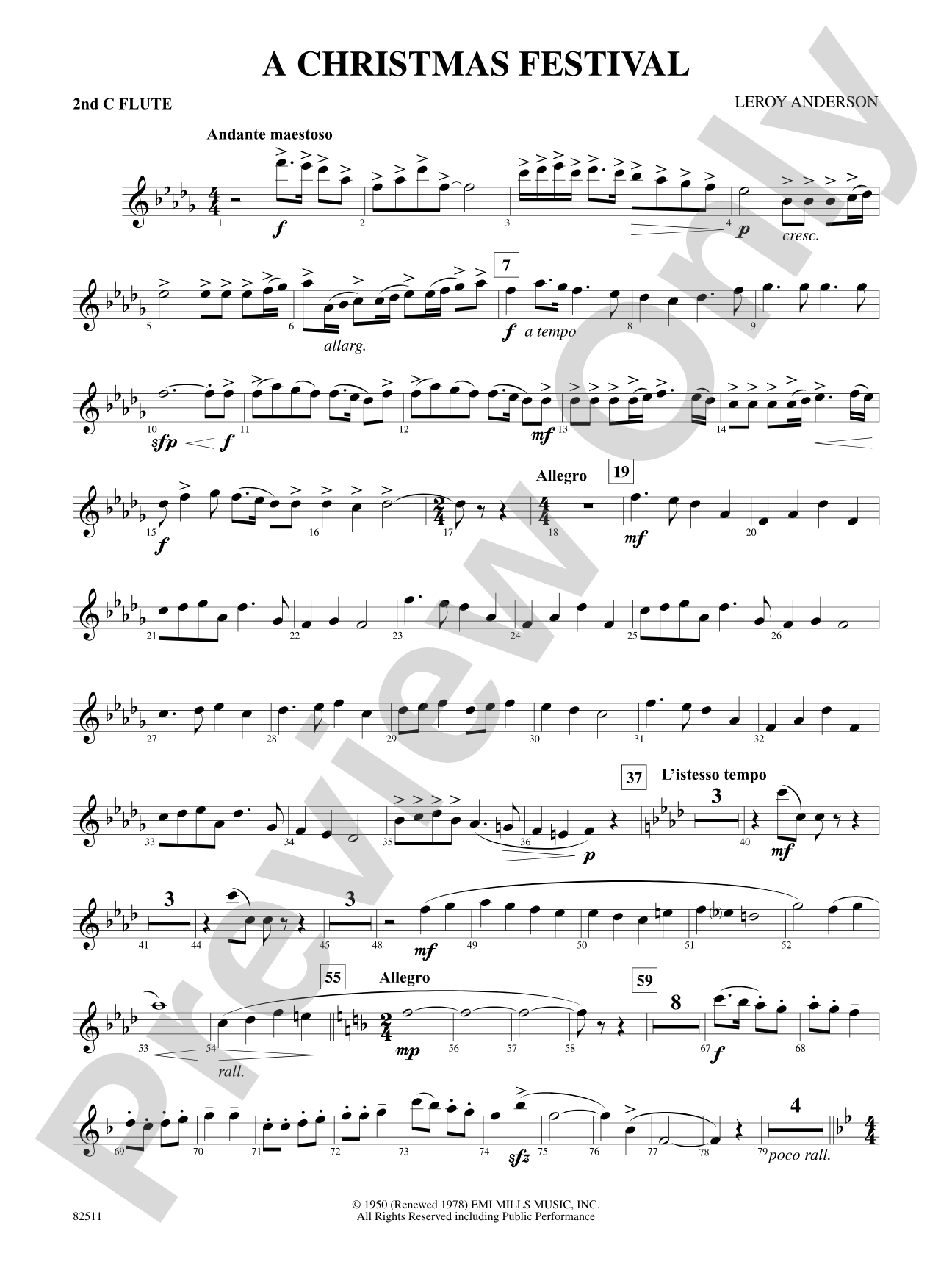 A Christmas Festival: 2nd Flute